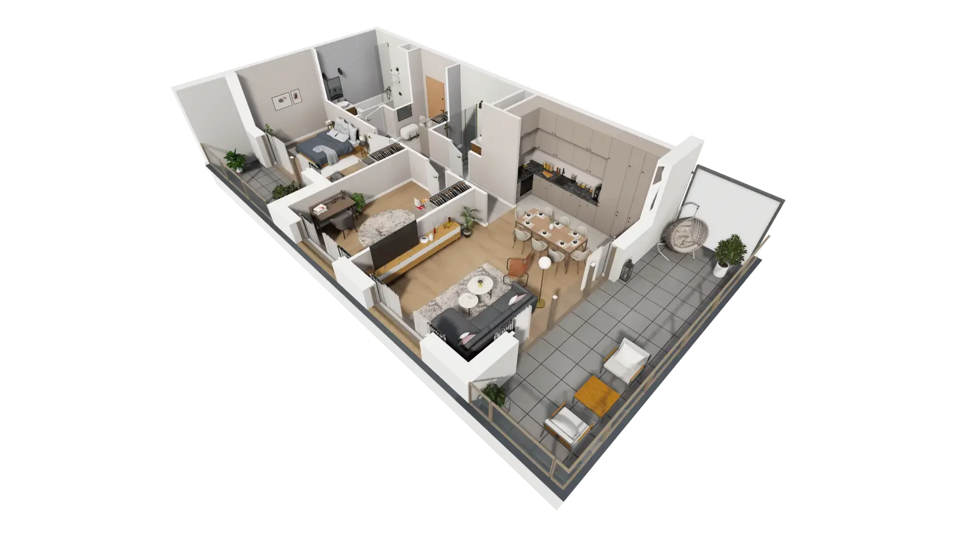 3 pokoje, mieszkanie 75,67 m², piętro 6, oferta nr G.6.4, ATAL Parkowa, Poznań, Nowe Miasto, Osiedle Warszawskie, ul. Mogileńska