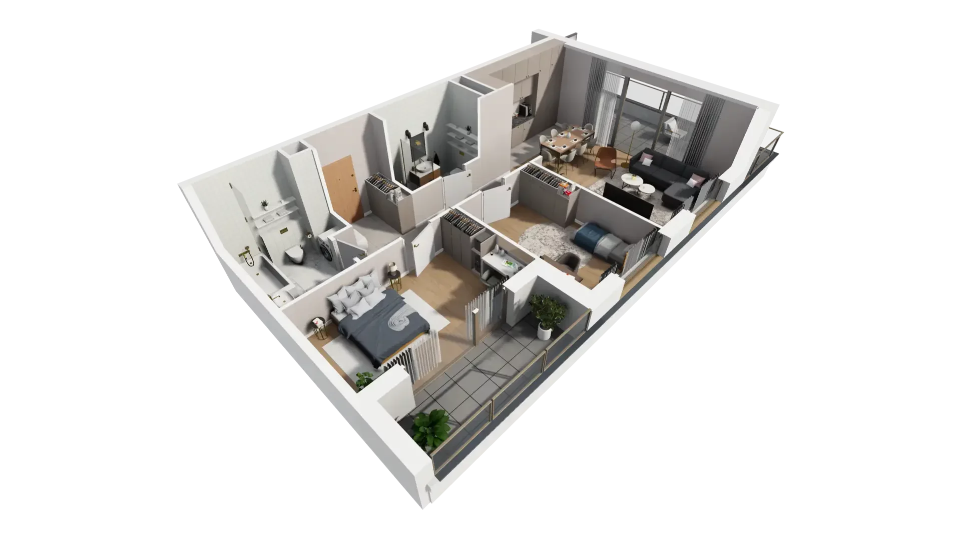 3 pokoje, mieszkanie 75,67 m², piętro 6, oferta nr G.6.4, ATAL Parkowa, Poznań, Nowe Miasto, Osiedle Warszawskie, ul. Mogileńska