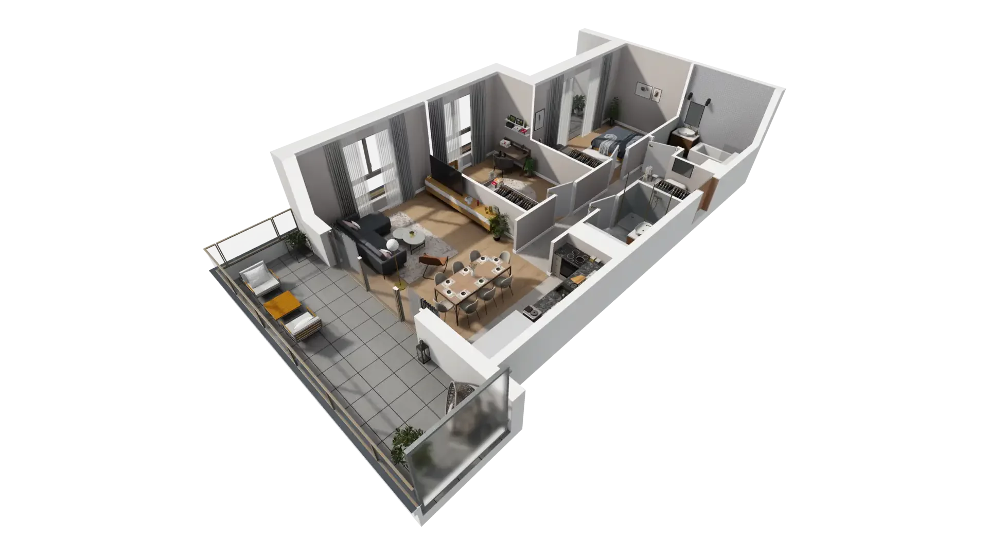 3 pokoje, mieszkanie 75,67 m², piętro 6, oferta nr G.6.4, ATAL Parkowa, Poznań, Nowe Miasto, Osiedle Warszawskie, ul. Mogileńska