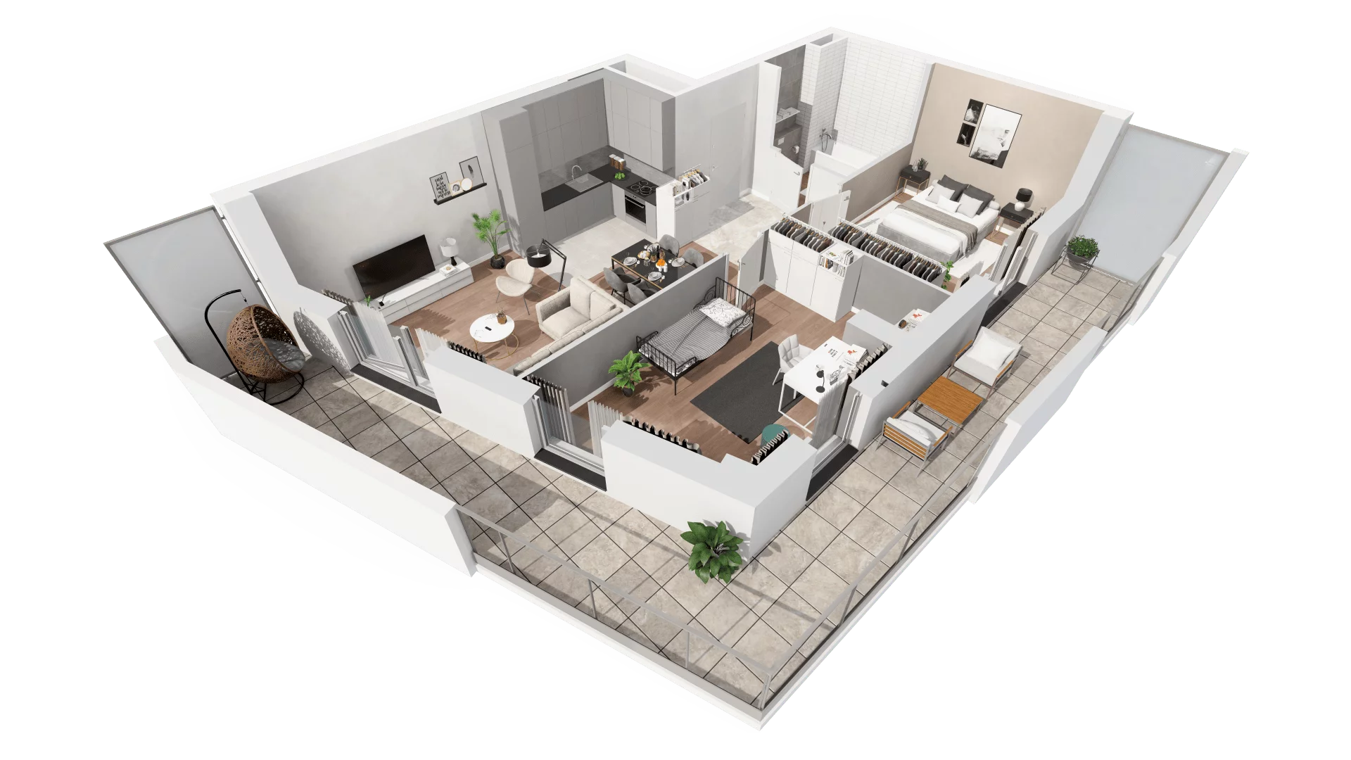 3 pokoje, apartament 66,22 m², piętro 15, oferta nr A-15-185A, ATAL Olimpijska, Katowice, Bogucice, ul. Olimpijska / al. Korfantego