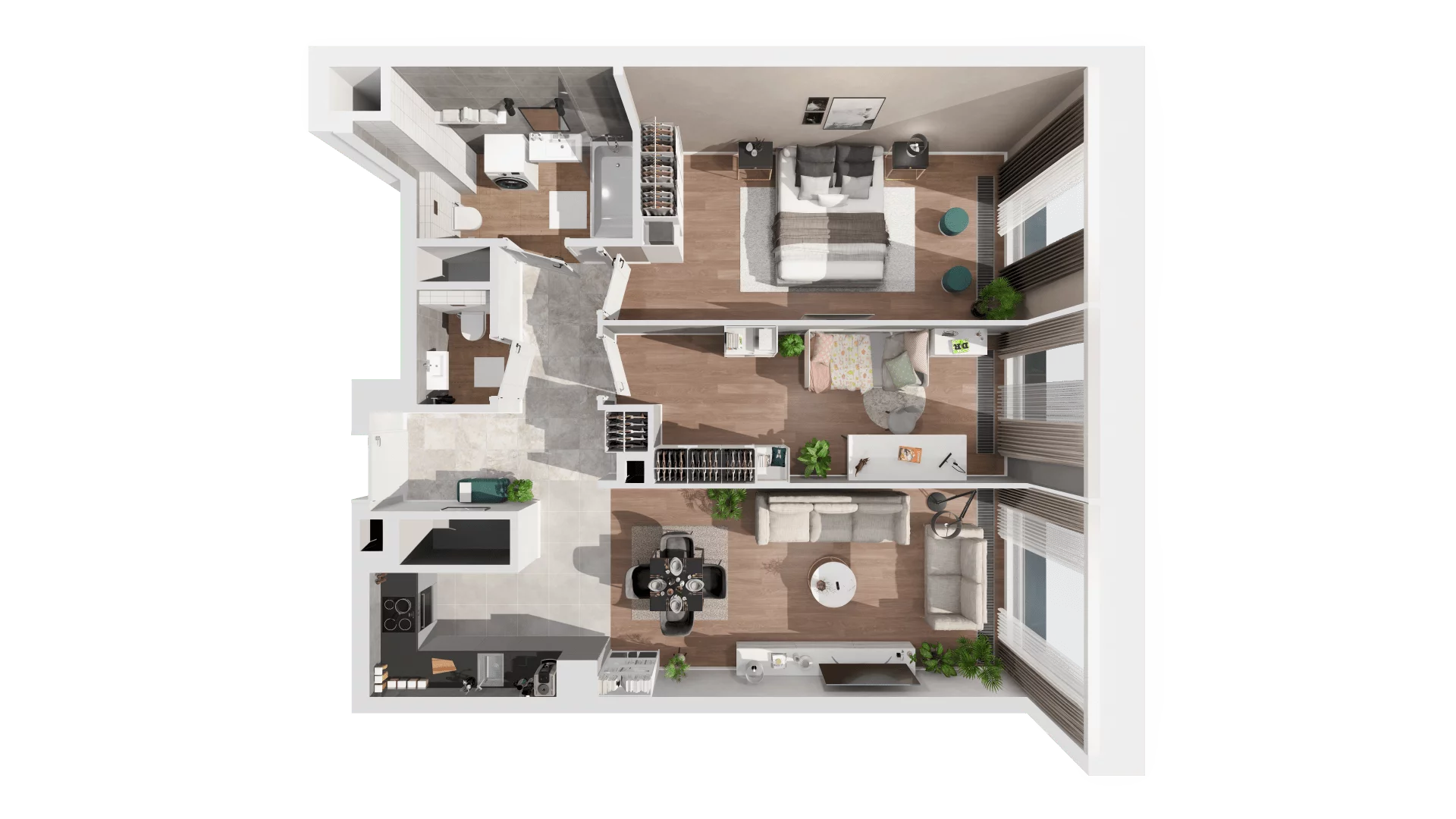 3 pokoje, apartament 71,27 m², piętro 29, oferta nr B-29-230B, ATAL Olimpijska, Katowice, Bogucice, ul. Olimpijska / al. Korfantego
