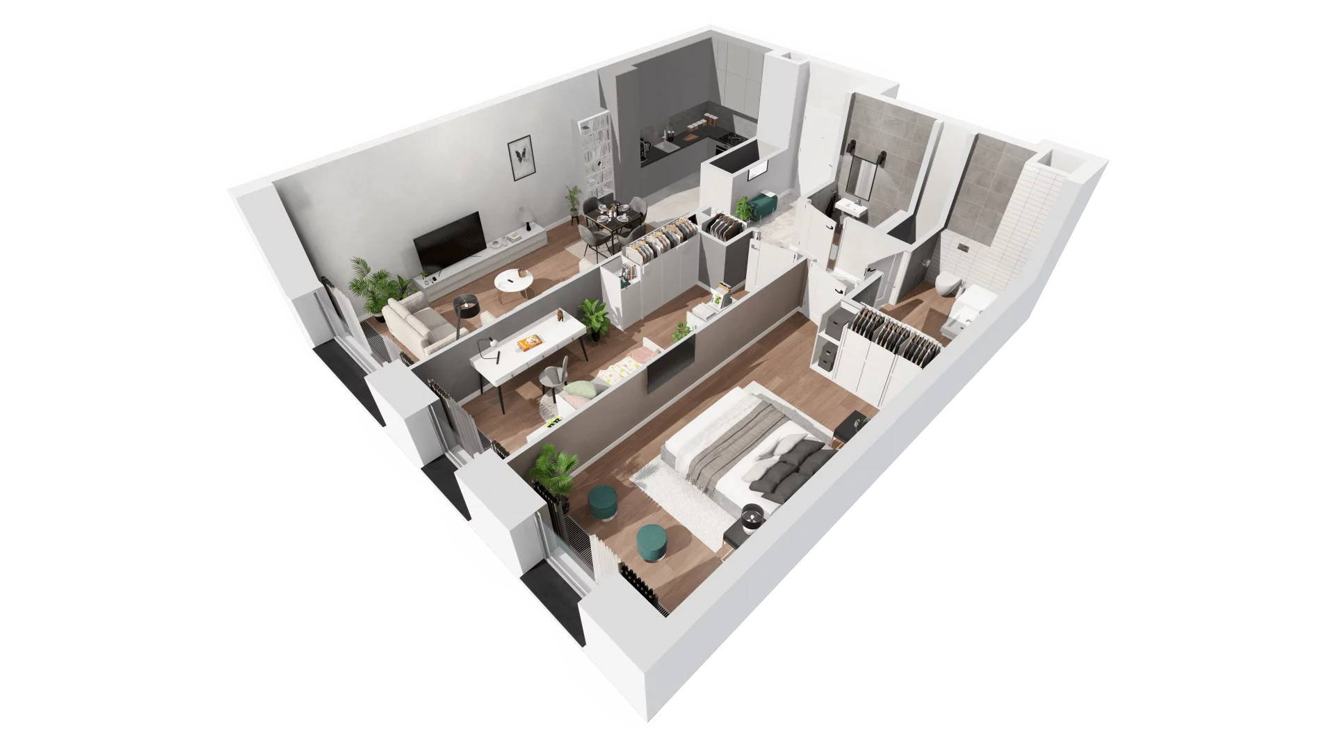3 pokoje, apartament 71,27 m², piętro 29, oferta nr B-29-230B, ATAL Olimpijska, Katowice, Bogucice, ul. Olimpijska / al. Korfantego