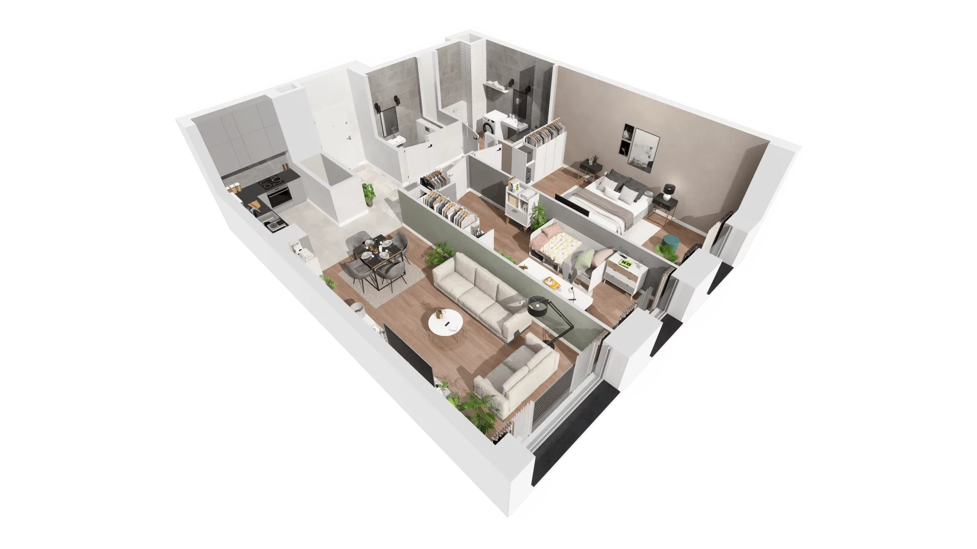 3 pokoje, apartament 71,27 m², piętro 29, oferta nr B-29-230B, ATAL Olimpijska, Katowice, Bogucice, ul. Olimpijska / al. Korfantego