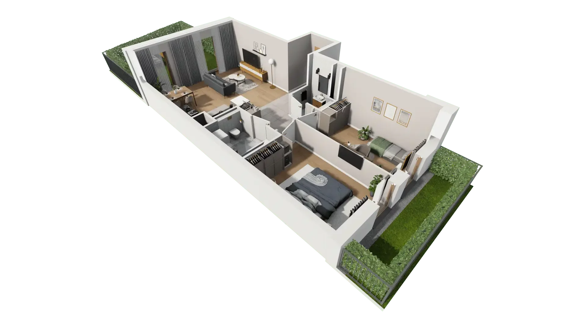 Mieszkanie 66,51 m², parter, oferta nr AI.0.M01, Przewóz 42 ATAL, Kraków, Podgórze, Płaszów, ul. Przewóz 42