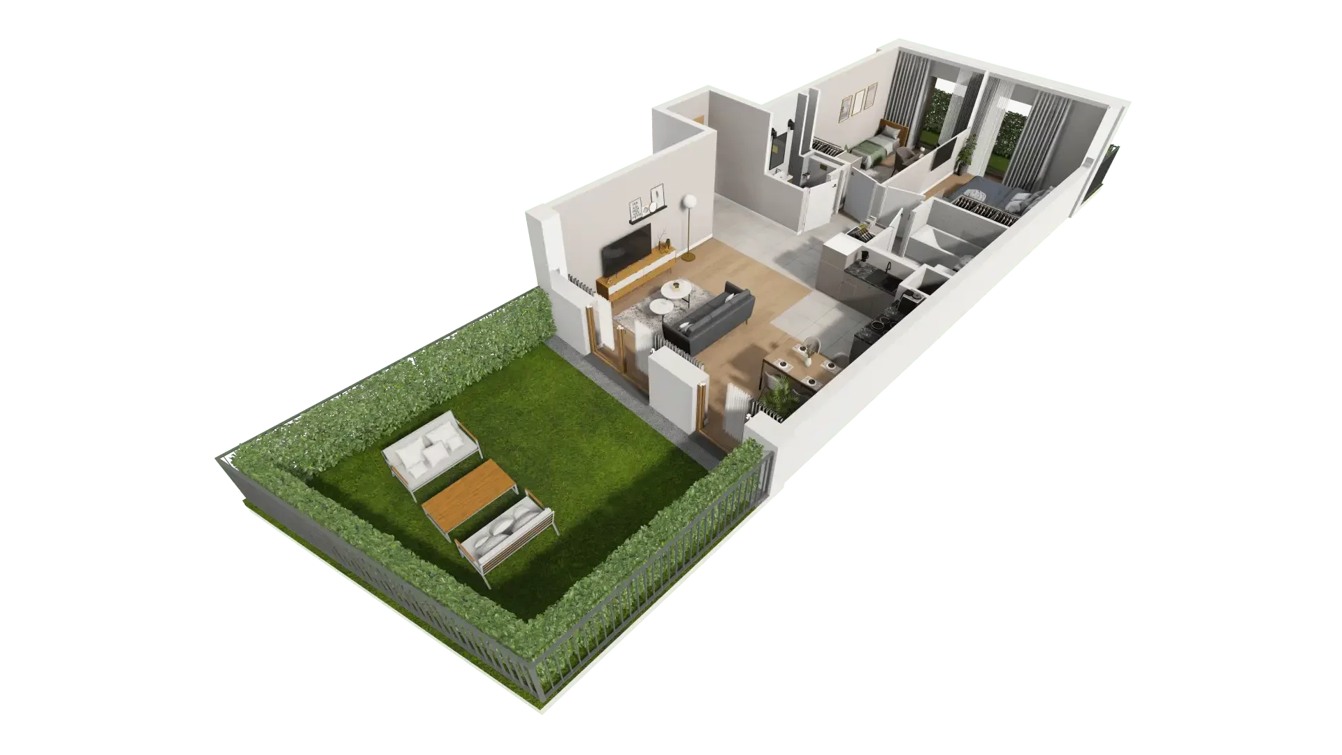 Mieszkanie 66,51 m², parter, oferta nr AI.0.M01, Przewóz 42 ATAL, Kraków, Podgórze, Płaszów, ul. Przewóz 42