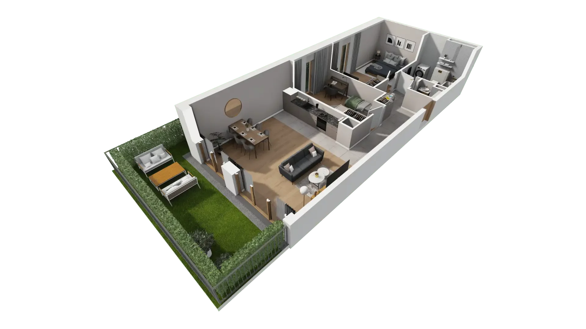 Mieszkanie 76,53 m², parter, oferta nr AI.0.M07, Przewóz 42 ATAL, Kraków, Podgórze, Płaszów, ul. Przewóz 42