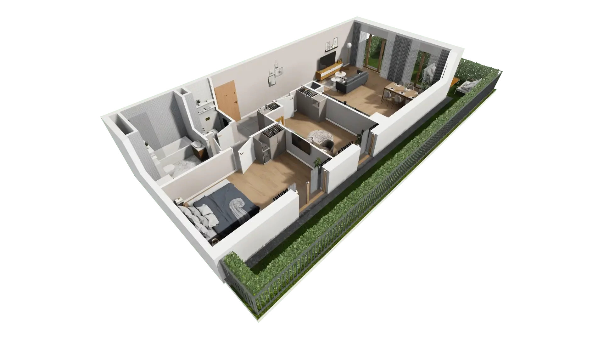 Mieszkanie 76,53 m², parter, oferta nr AI.0.M07, Przewóz 42 ATAL, Kraków, Podgórze, Płaszów, ul. Przewóz 42