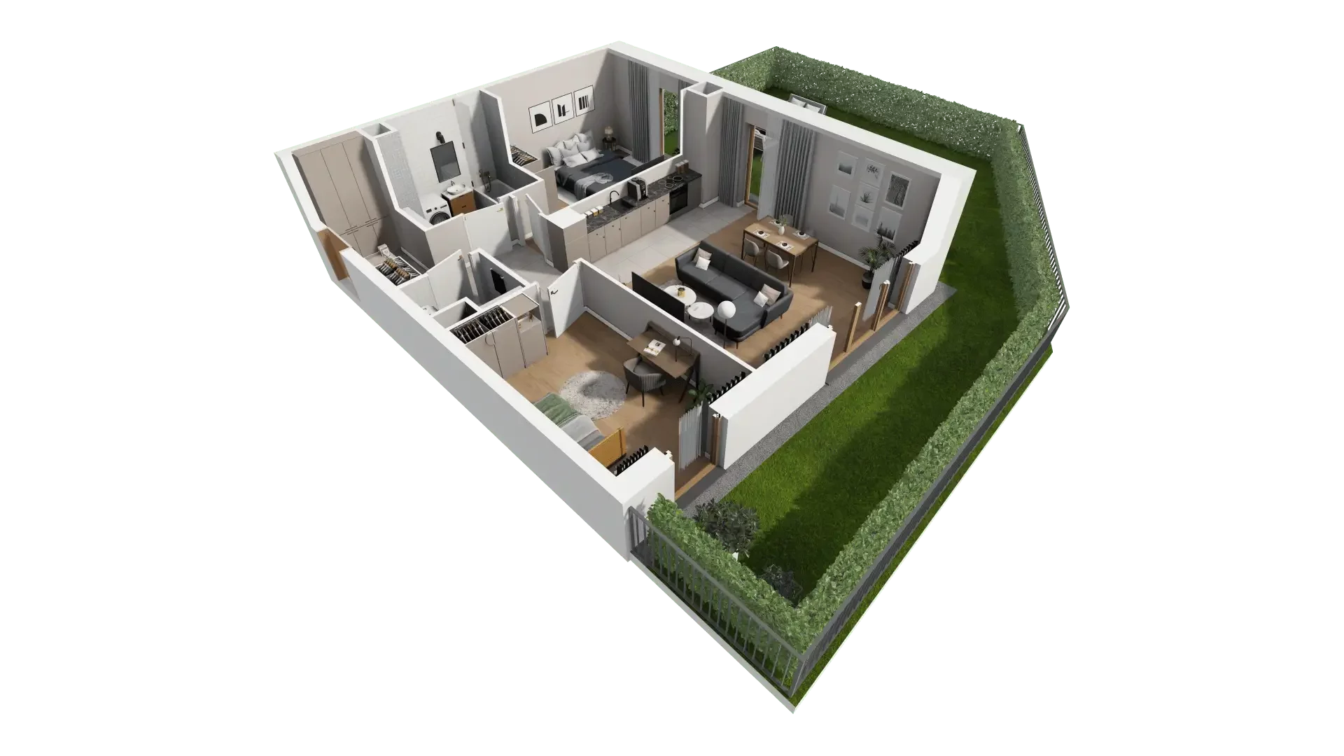 Mieszkanie 69,35 m², parter, oferta nr AIII.0.M83, Przewóz 42 ATAL, Kraków, Podgórze, Płaszów, ul. Przewóz 42