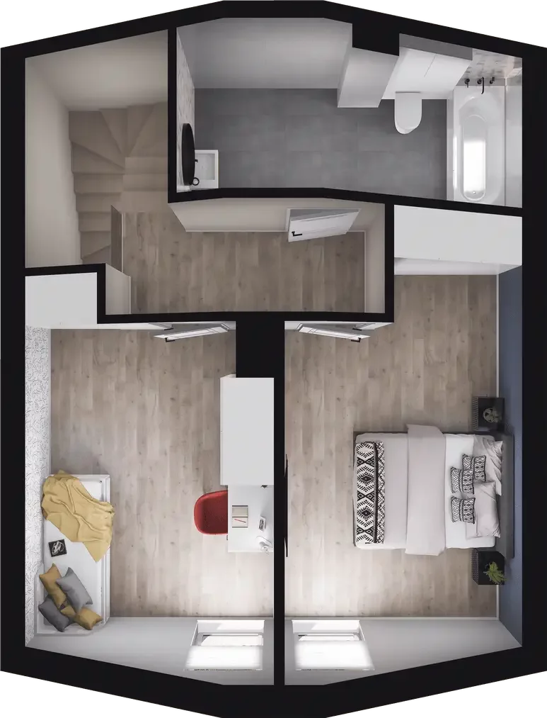 3 pokoje, mieszkanie 68,80 m², piętro 1, oferta nr 10.3, ATAL Jasieny, Gdańsk, Jasień, ul. Stężycka