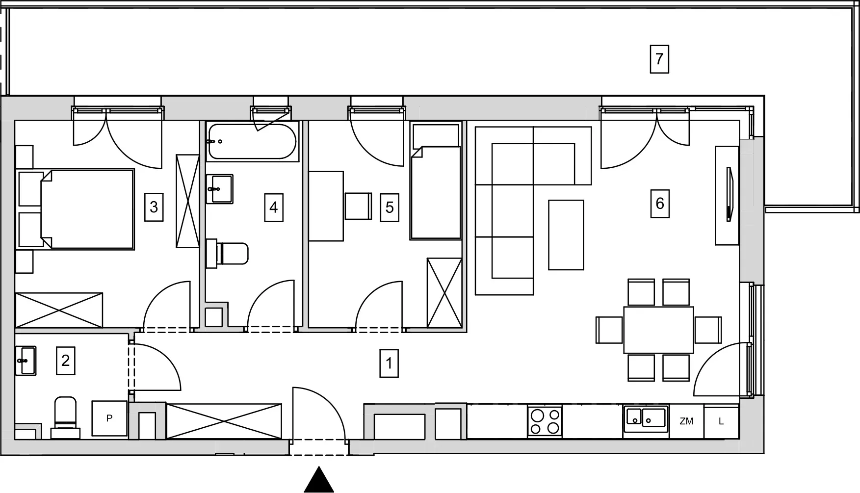 Mieszkanie 64,57 m², piętro 1, oferta nr B10-K1-1-7, ATAL Strachowicka, Wrocław, Żerniki, Fabryczna, ul. Strachowicka