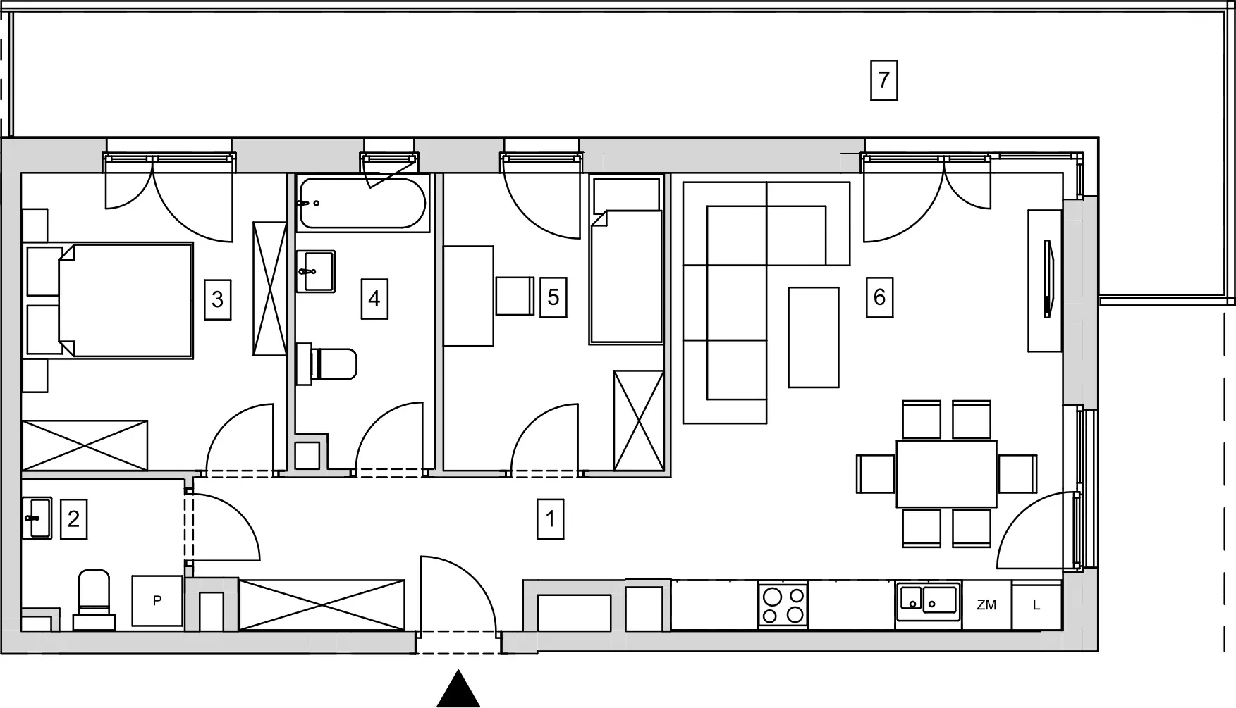 Mieszkanie 64,58 m², piętro 2, oferta nr B10-K1-2-7, ATAL Strachowicka, Wrocław, Żerniki, Fabryczna, ul. Strachowicka