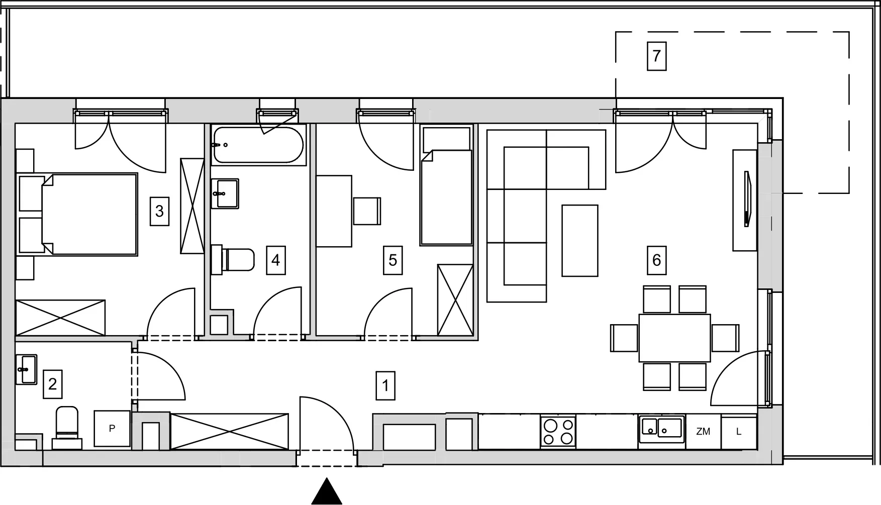 Mieszkanie 64,58 m², piętro 3, oferta nr B10-K1-3-6, ATAL Strachowicka, Wrocław, Żerniki, Fabryczna, ul. Strachowicka