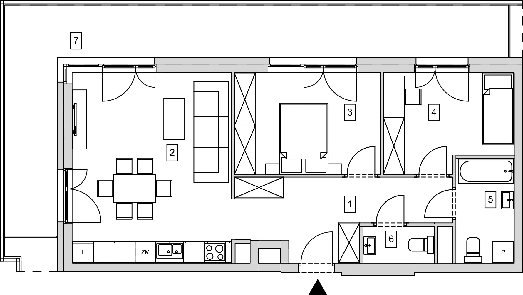 Mieszkanie 65,75 m², piętro 1, oferta nr B11-K1-1-3, ATAL Strachowicka, Wrocław, Żerniki, Fabryczna, ul. Strachowicka