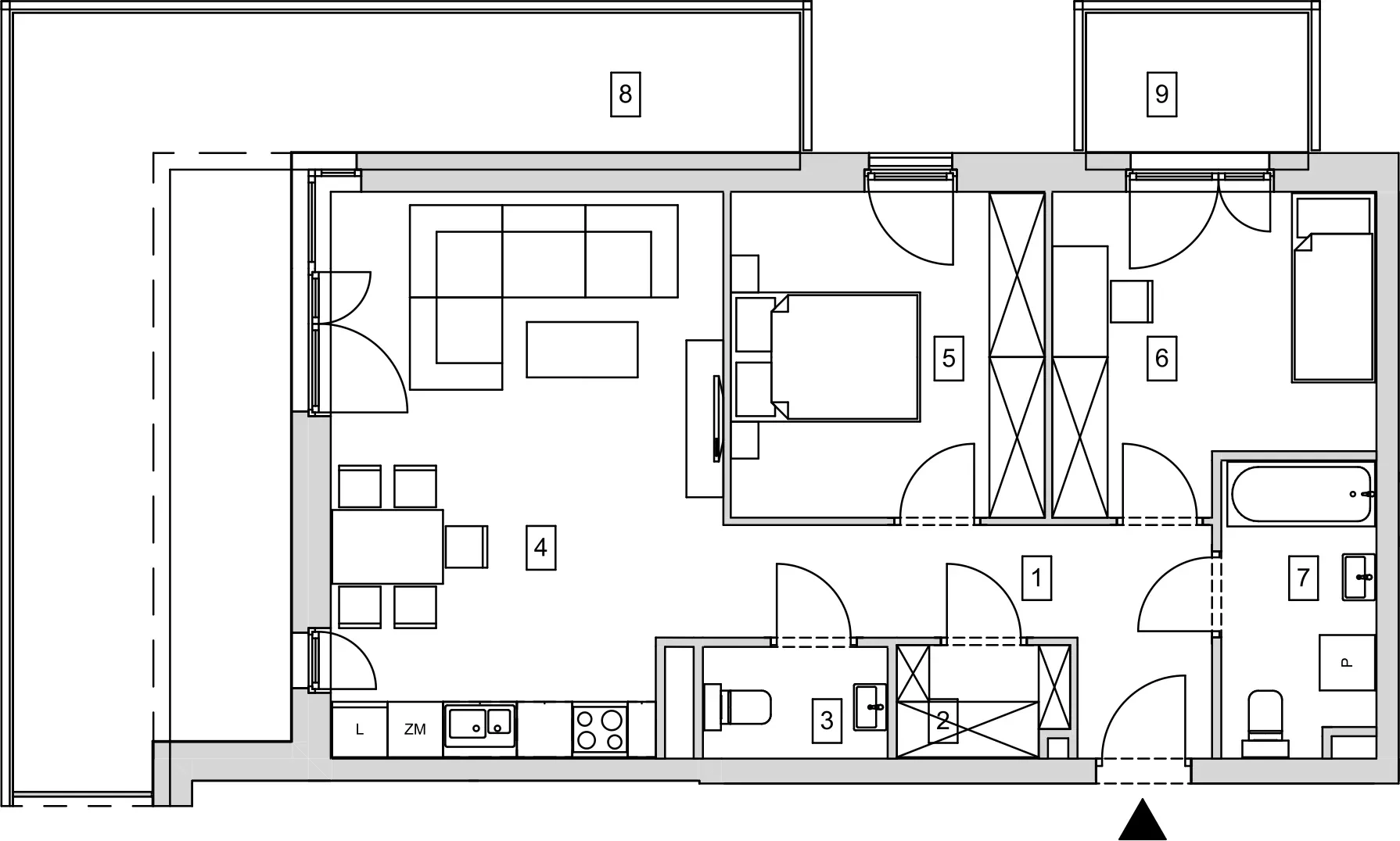 Mieszkanie 65,80 m², piętro 3, oferta nr B11-K1-3-2, ATAL Strachowicka, Wrocław, Żerniki, Fabryczna, ul. Strachowicka