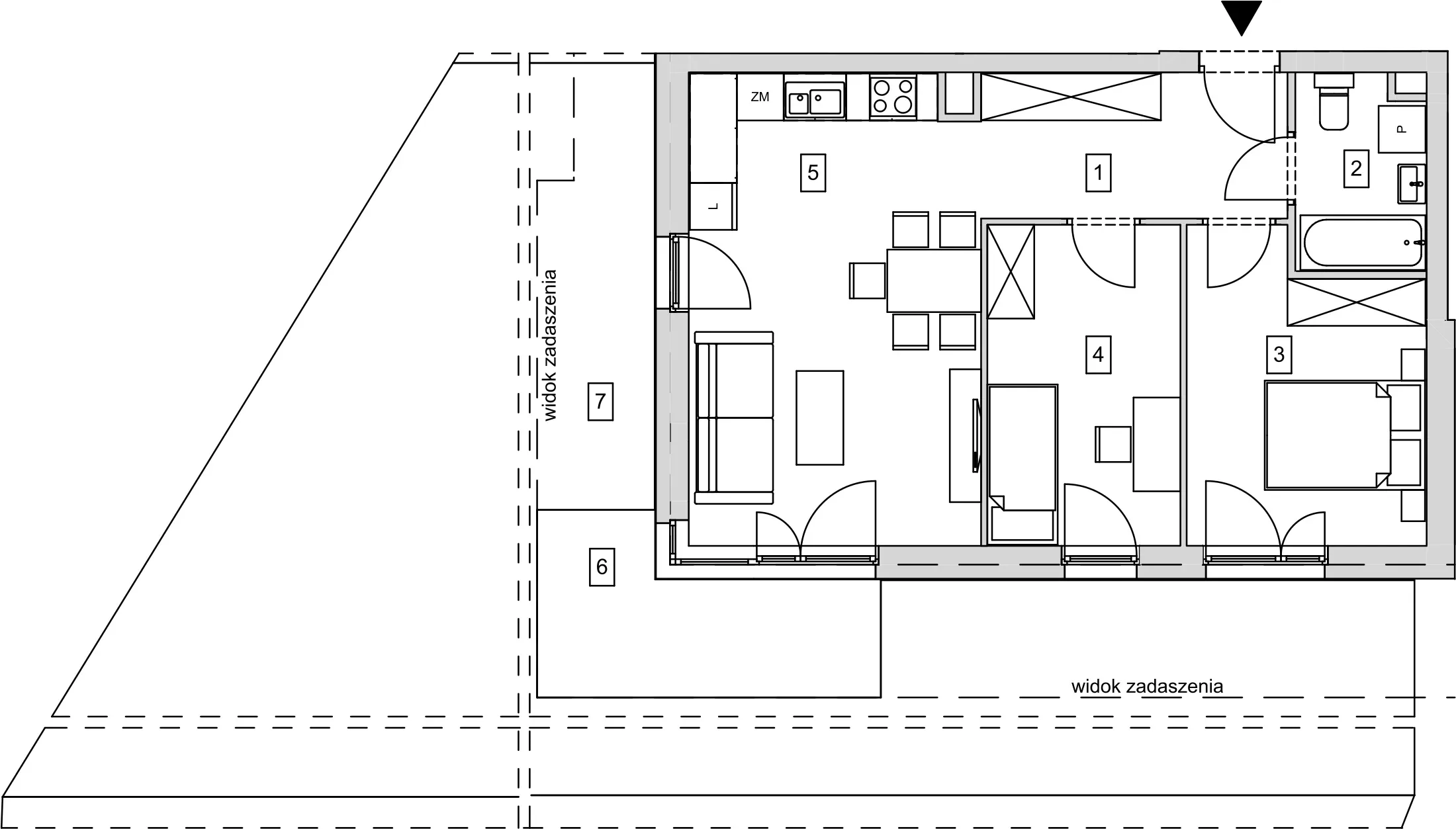 Mieszkanie 54,75 m², parter, oferta nr B12-K1-0-5, ATAL Strachowicka, Wrocław, Żerniki, Fabryczna, ul. Strachowicka