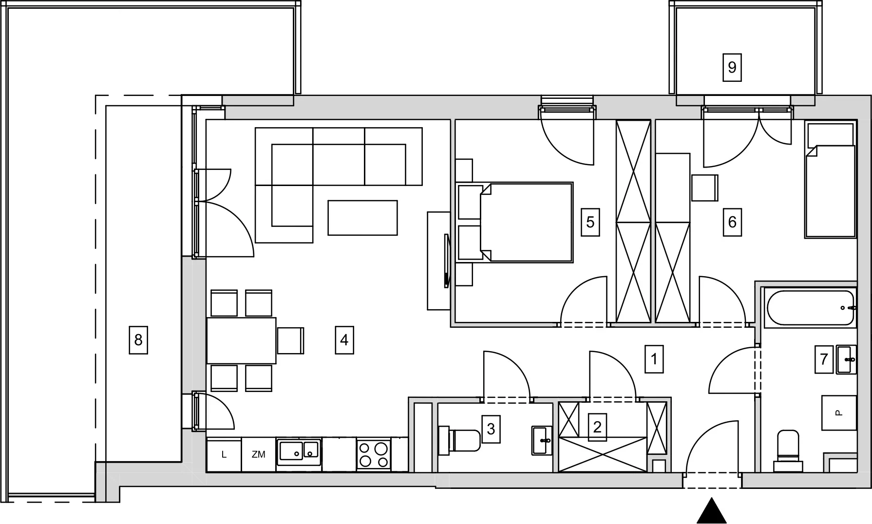 Mieszkanie 65,80 m², piętro 3, oferta nr B12-K1-3-2, ATAL Strachowicka, Wrocław, Żerniki, Fabryczna, ul. Strachowicka