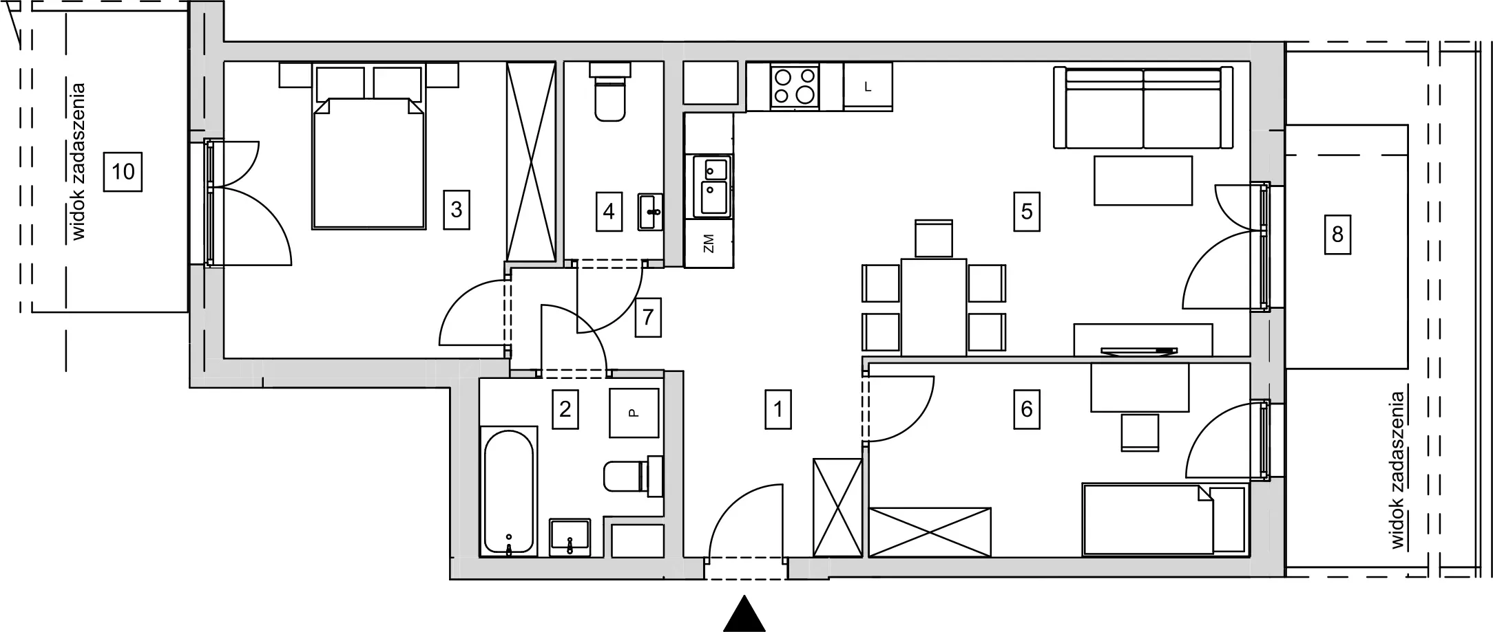 Mieszkanie 65,26 m², parter, oferta nr B5-K3-0-1, ATAL Strachowicka, Wrocław, Żerniki, Fabryczna, ul. Strachowicka