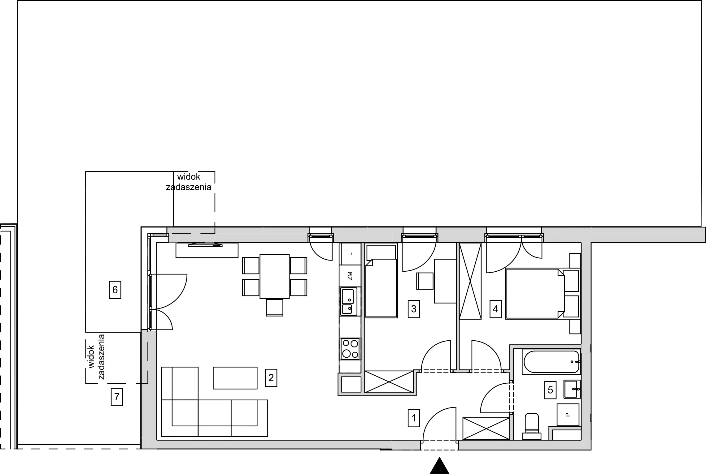 Mieszkanie 60,00 m², parter, oferta nr B5-K3-0-4, ATAL Strachowicka, Wrocław, Żerniki, Fabryczna, ul. Strachowicka