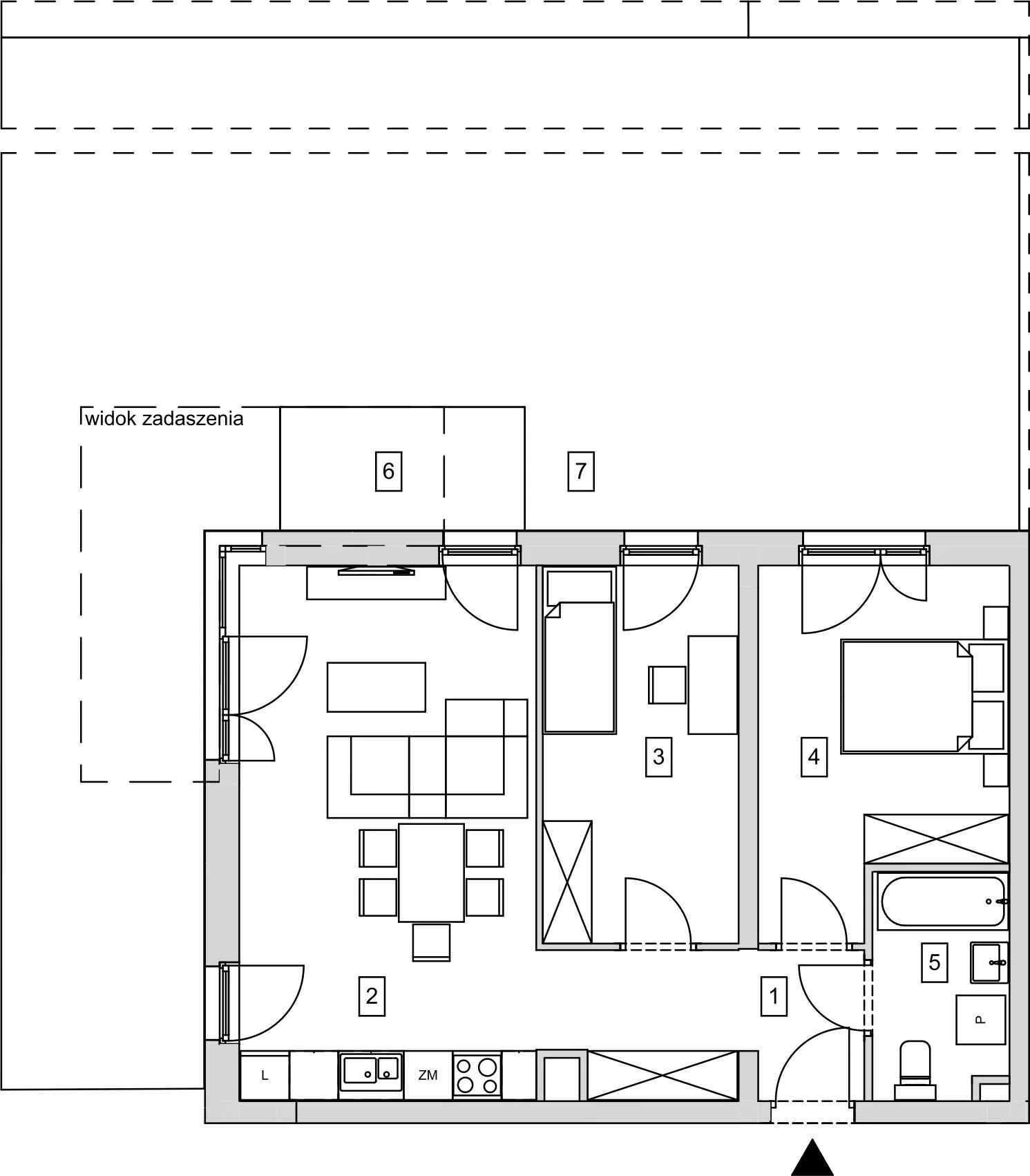 Mieszkanie 58,29 m², parter, oferta nr B7-K1-0-1, ATAL Strachowicka, Wrocław, Żerniki, Fabryczna, ul. Strachowicka