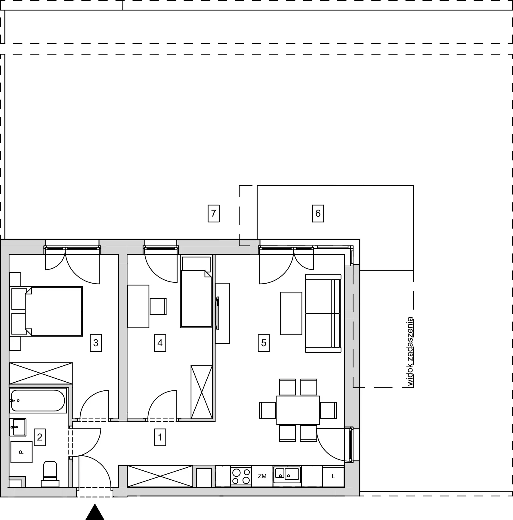 Mieszkanie 58,29 m², parter, oferta nr B7-K1-0-2, ATAL Strachowicka, Wrocław, Żerniki, Fabryczna, ul. Strachowicka