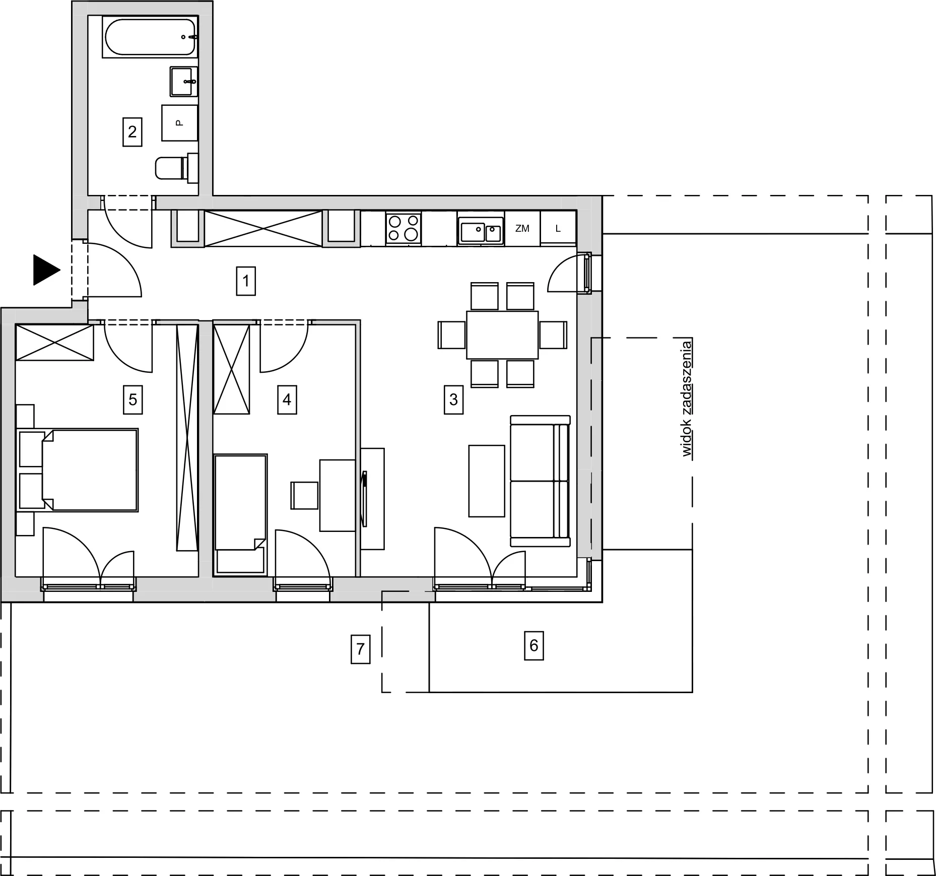 Mieszkanie 58,35 m², parter, oferta nr B7-K1-0-5, ATAL Strachowicka, Wrocław, Żerniki, Fabryczna, ul. Strachowicka