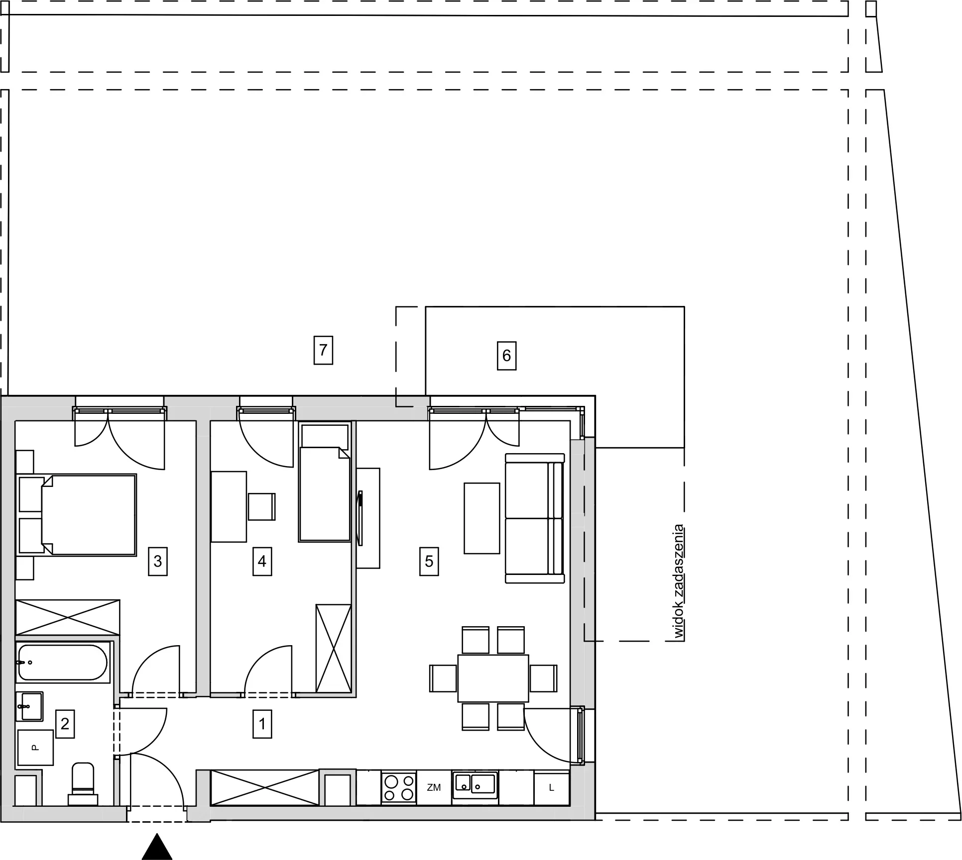 Mieszkanie 58,15 m², parter, oferta nr B8-K1-0-2, ATAL Strachowicka, Wrocław, Żerniki, Fabryczna, ul. Strachowicka