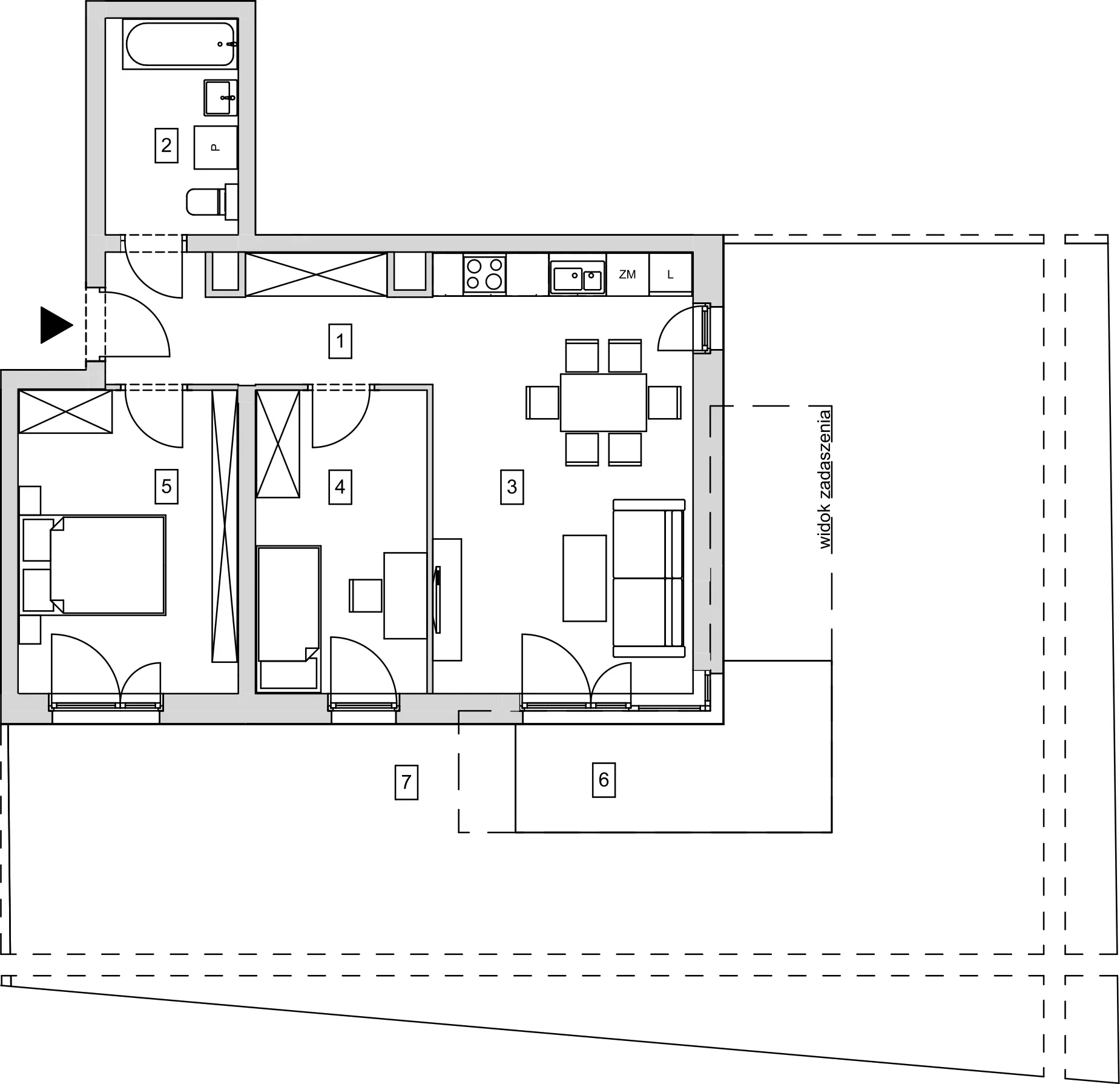 Mieszkanie 58,35 m², parter, oferta nr B8-K1-0-5, ATAL Strachowicka, Wrocław, Żerniki, Fabryczna, ul. Strachowicka