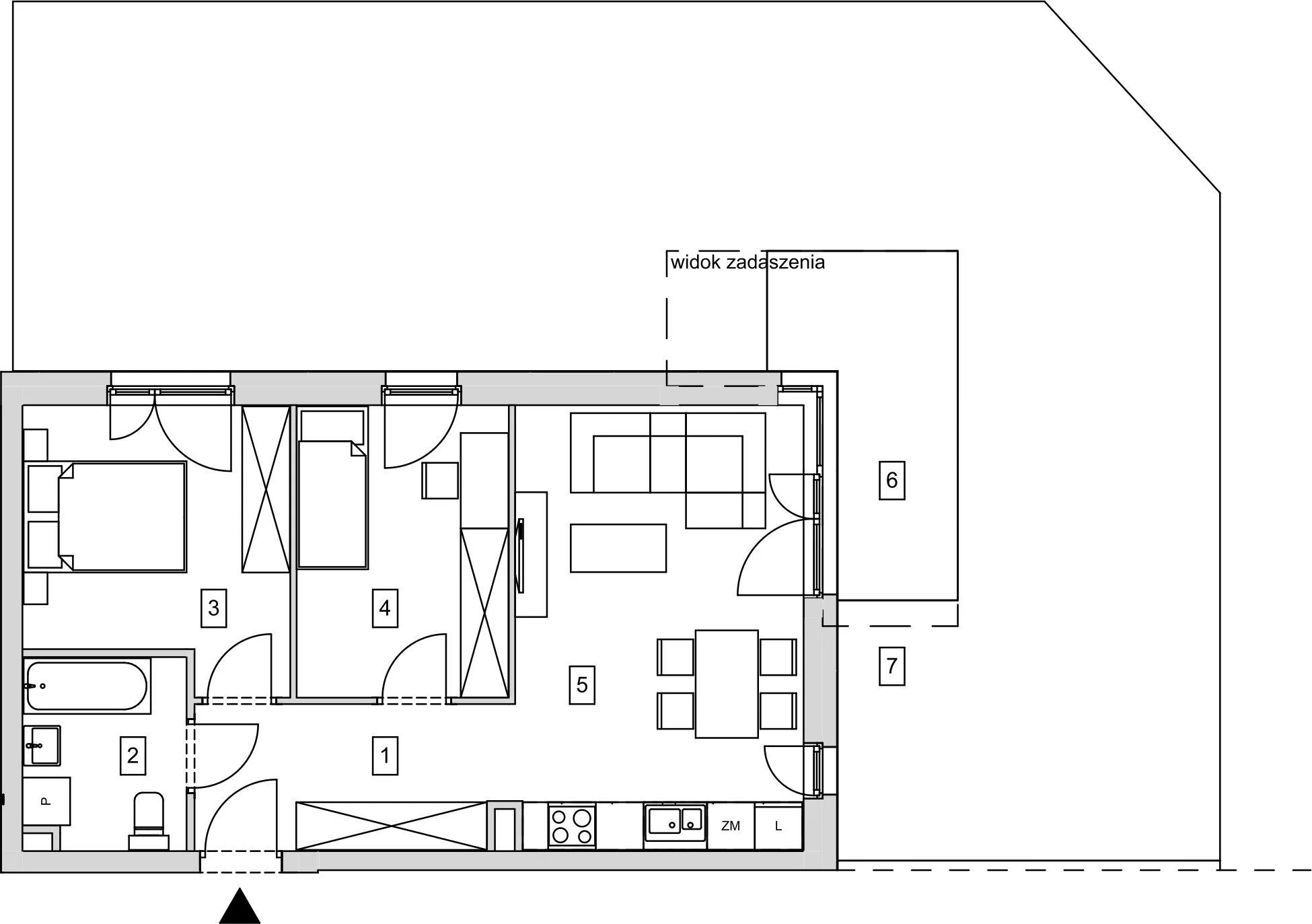 Mieszkanie 52,72 m², parter, oferta nr B9-K1-0-1, ATAL Strachowicka, Wrocław, Żerniki, Fabryczna, ul. Strachowicka