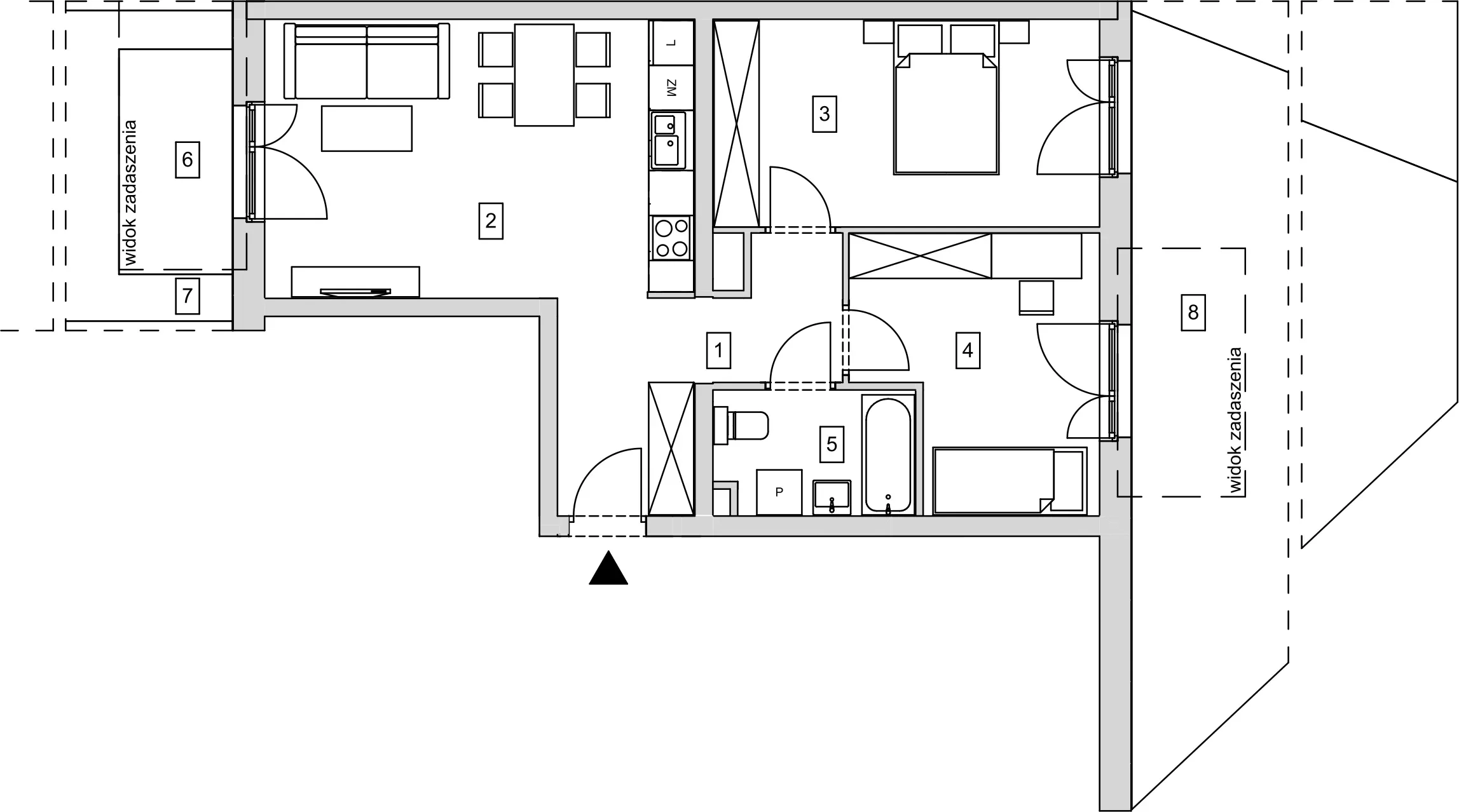 Mieszkanie 58,58 m², parter, oferta nr B9-K4-0-1, ATAL Strachowicka, Wrocław, Żerniki, Fabryczna, ul. Strachowicka