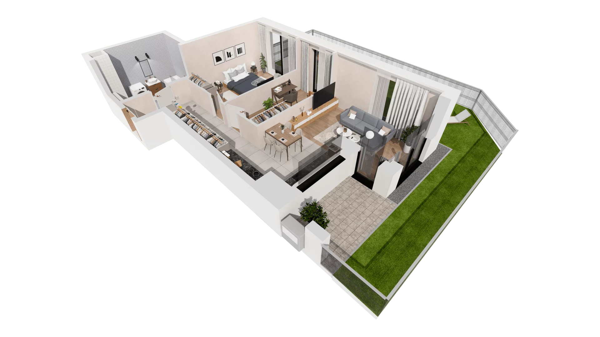 Mieszkanie 66,95 m², parter, oferta nr B2-00-1B, Francuska Park, Katowice, Osiedle Paderewskiego-Muchowiec, Muchowiec, ul. Szybowcowa