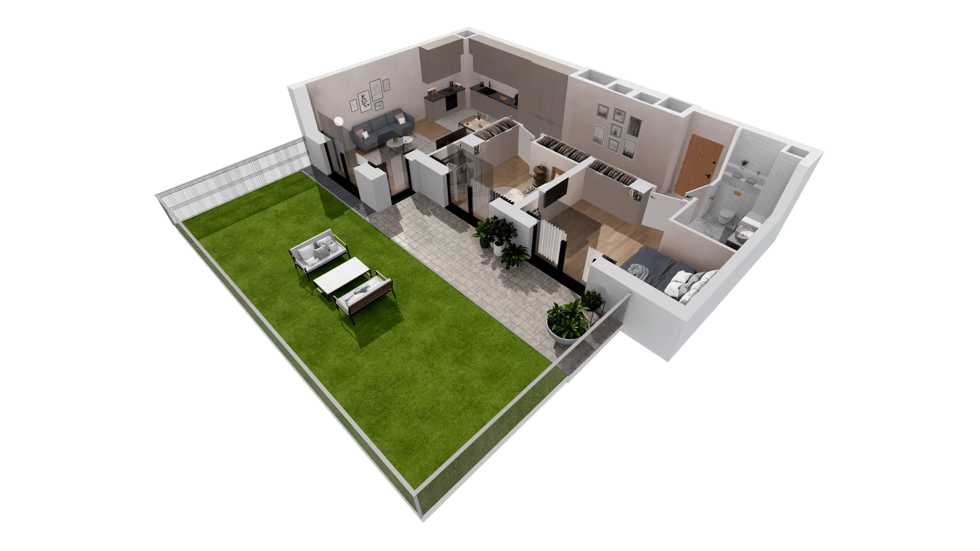 Mieszkanie 68,20 m², parter, oferta nr B2-00-2A, Francuska Park, Katowice, Osiedle Paderewskiego-Muchowiec, Muchowiec, ul. Szybowcowa