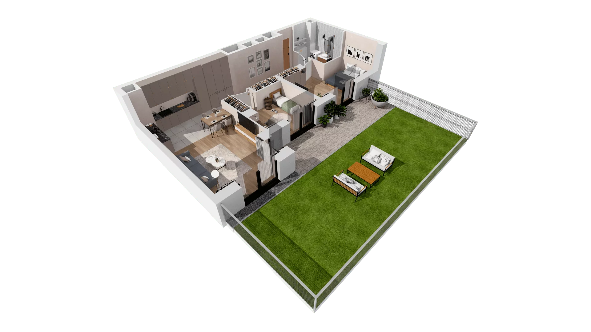 Mieszkanie 68,20 m², parter, oferta nr B2-00-2A, Francuska Park, Katowice, Osiedle Paderewskiego-Muchowiec, Muchowiec, ul. Szybowcowa