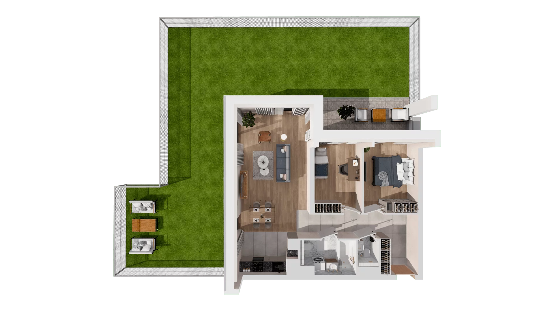 Mieszkanie 64,48 m², parter, oferta nr B2-00-6B, Francuska Park, Katowice, Osiedle Paderewskiego-Muchowiec, Muchowiec, ul. Szybowcowa