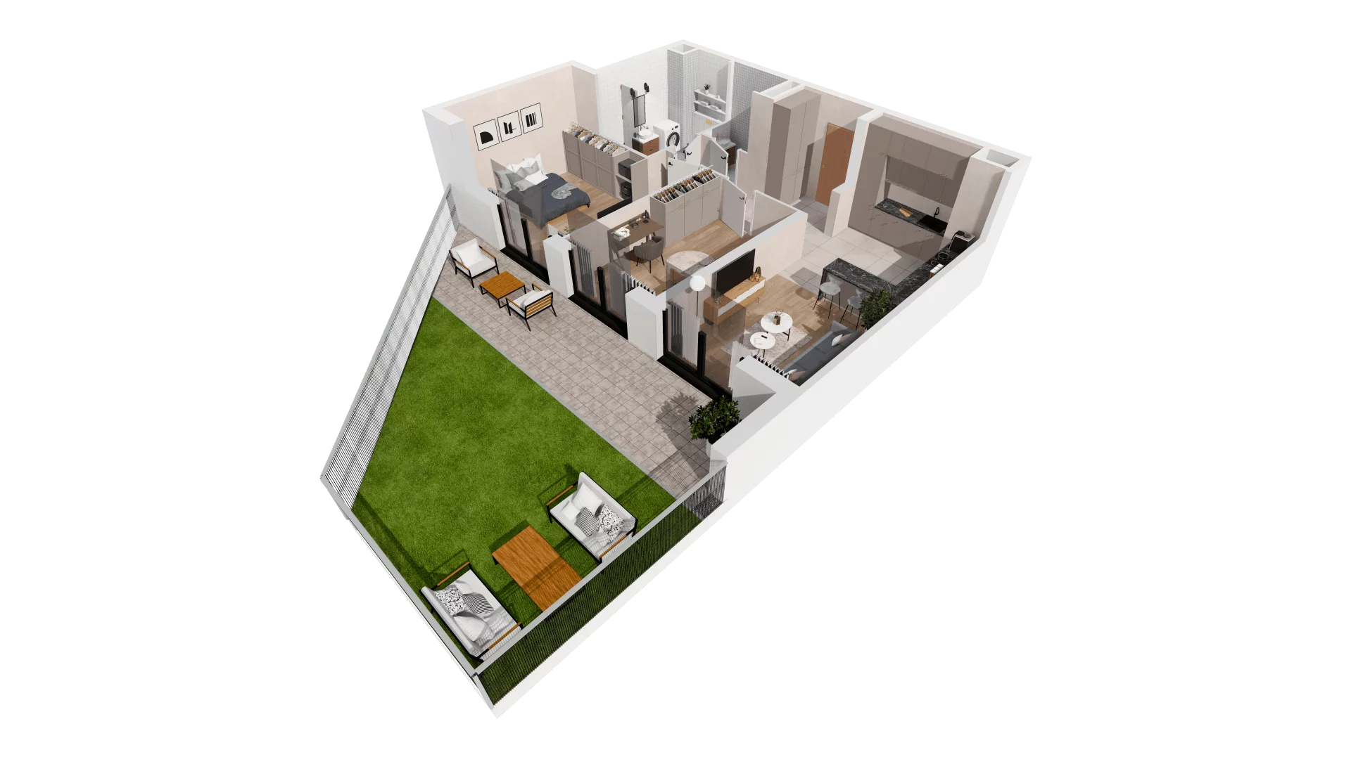 Mieszkanie 63,63 m², parter, oferta nr B2-00-8B, Francuska Park, Katowice, Osiedle Paderewskiego-Muchowiec, Muchowiec, ul. Szybowcowa