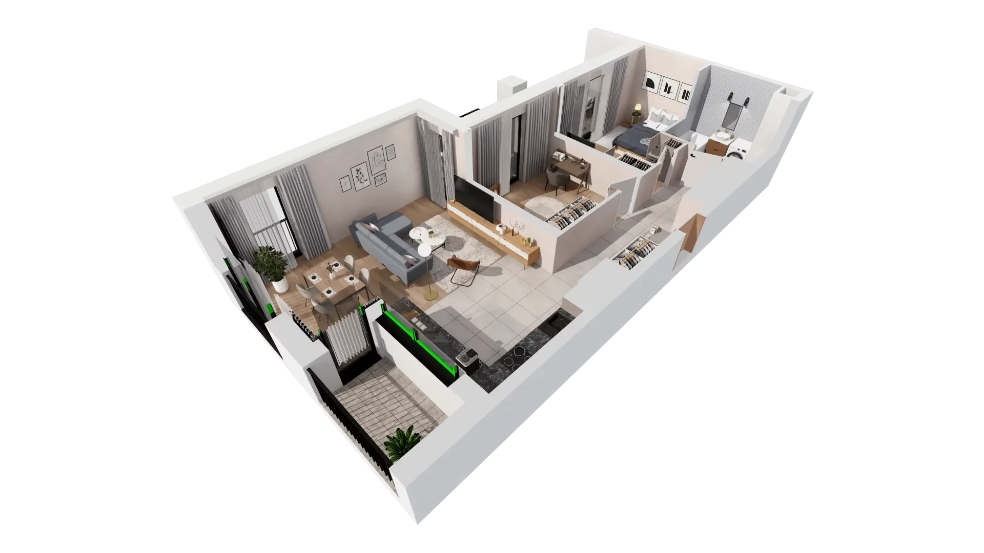 Mieszkanie 68,20 m², piętro 3, oferta nr B2-03-17A, Francuska Park, Katowice, Osiedle Paderewskiego-Muchowiec, Muchowiec, ul. Szybowcowa