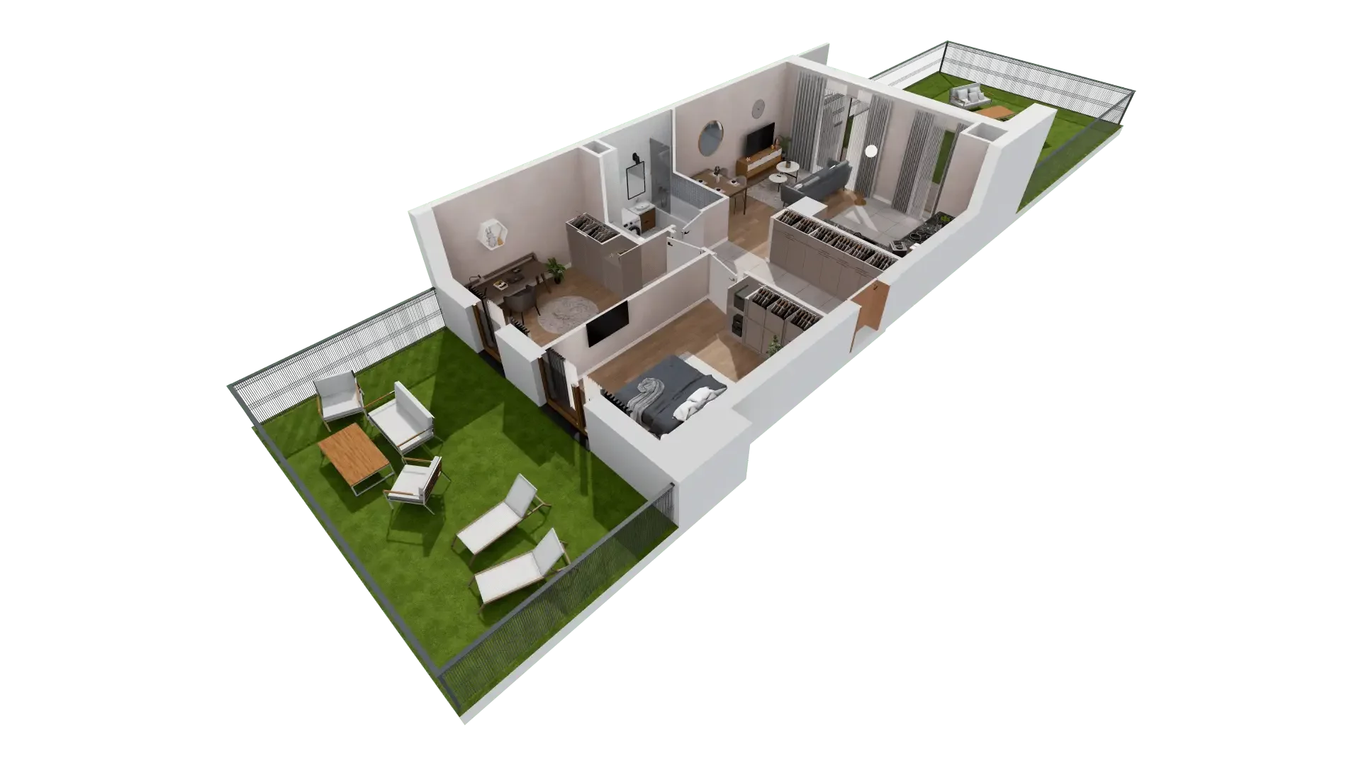 3 pokoje, mieszkanie 61,27 m², parter, oferta nr 1C.0.147, Francuska Park VIIIB, Katowice, Osiedle Paderewskiego-Muchowiec, Muchowiec, ul. Szybowcowa