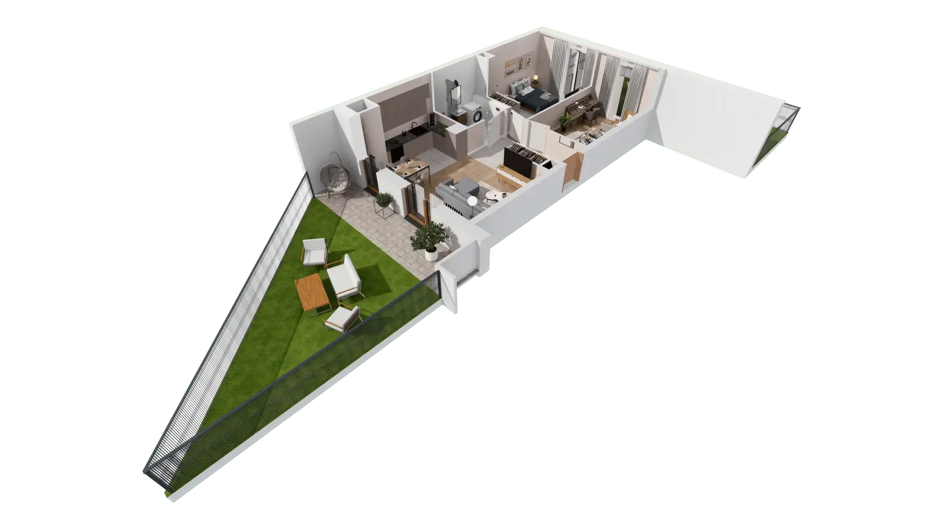 3 pokoje, mieszkanie 60,25 m², parter, oferta nr 1C.0.149, Francuska Park VIIIB, Katowice, Osiedle Paderewskiego-Muchowiec, Muchowiec, ul. Szybowcowa
