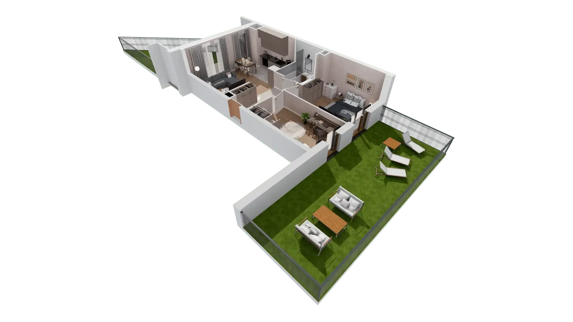 3 pokoje, mieszkanie 60,25 m², parter, oferta nr 1C.0.149, Francuska Park VIIIB, Katowice, Osiedle Paderewskiego-Muchowiec, Muchowiec, ul. Szybowcowa