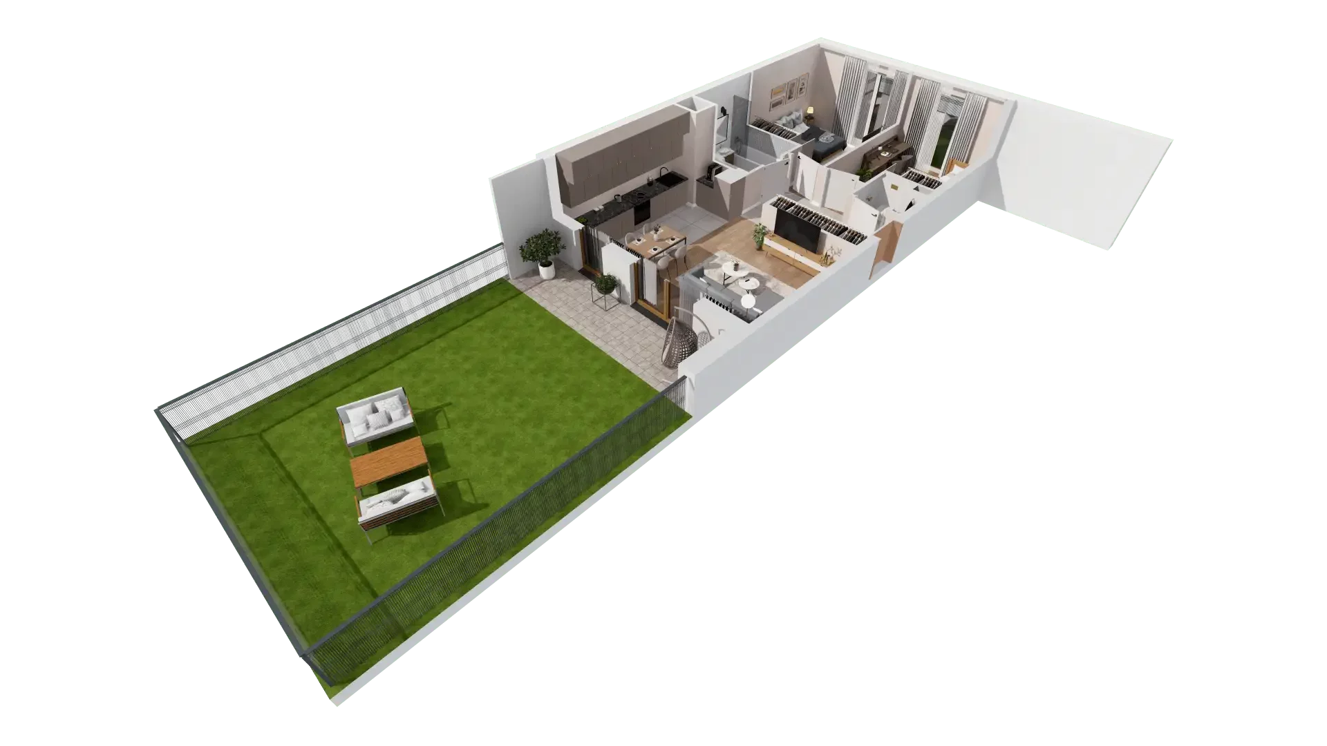3 pokoje, mieszkanie 60,72 m², parter, oferta nr 1D.0.173, Francuska Park VIIIB, Katowice, Osiedle Paderewskiego-Muchowiec, Muchowiec, ul. Szybowcowa