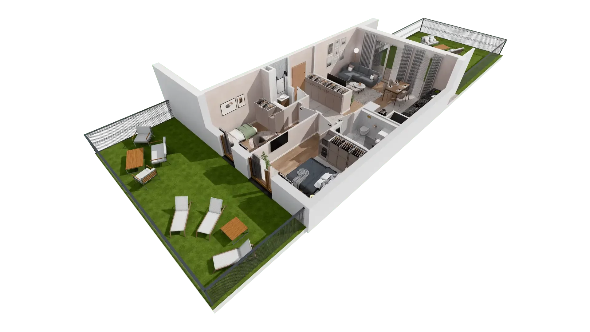 3 pokoje, mieszkanie 60,72 m², parter, oferta nr 1D.0.173, Francuska Park VIIIB, Katowice, Osiedle Paderewskiego-Muchowiec, Muchowiec, ul. Szybowcowa
