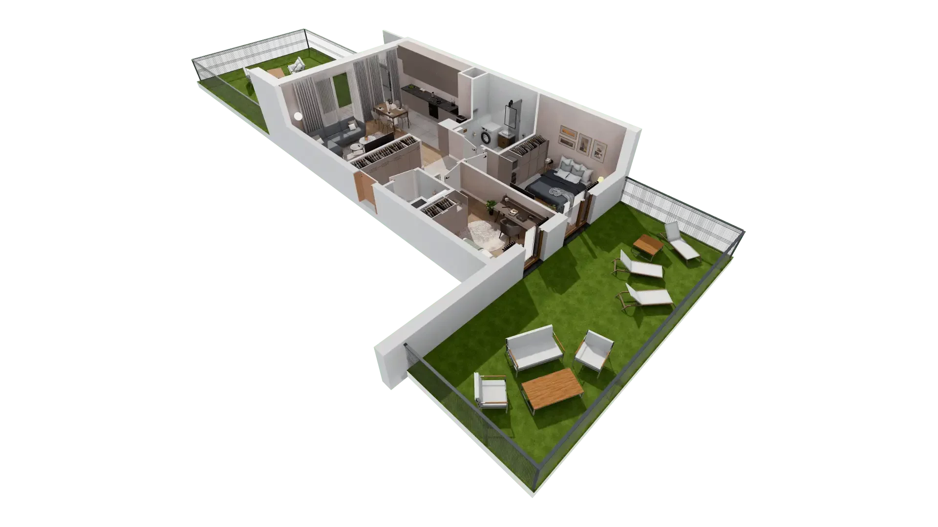 3 pokoje, mieszkanie 60,72 m², parter, oferta nr 1D.0.173, Francuska Park VIIIB, Katowice, Osiedle Paderewskiego-Muchowiec, Muchowiec, ul. Szybowcowa
