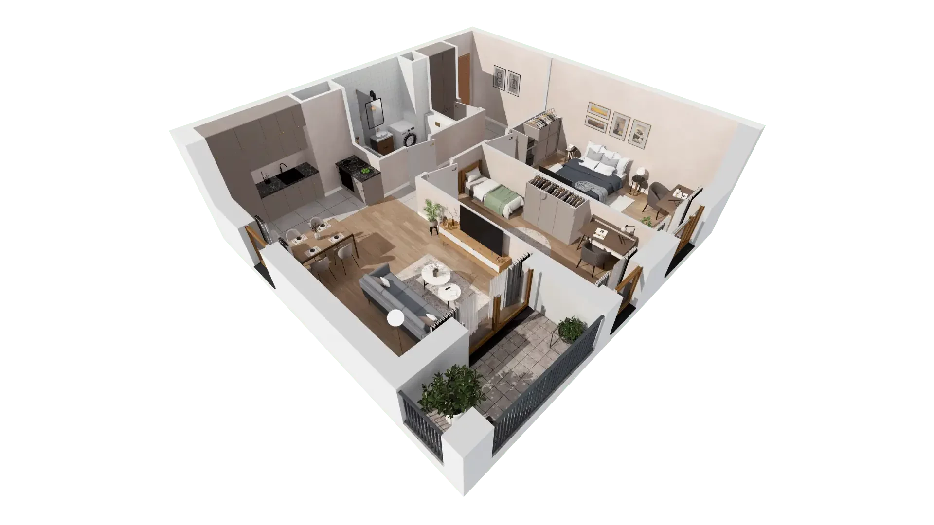 3 pokoje, mieszkanie 64,31 m², piętro 1, oferta nr 1A.1.11, Francuska Park VIIIB, Katowice, Osiedle Paderewskiego-Muchowiec, Muchowiec, ul. Szybowcowa