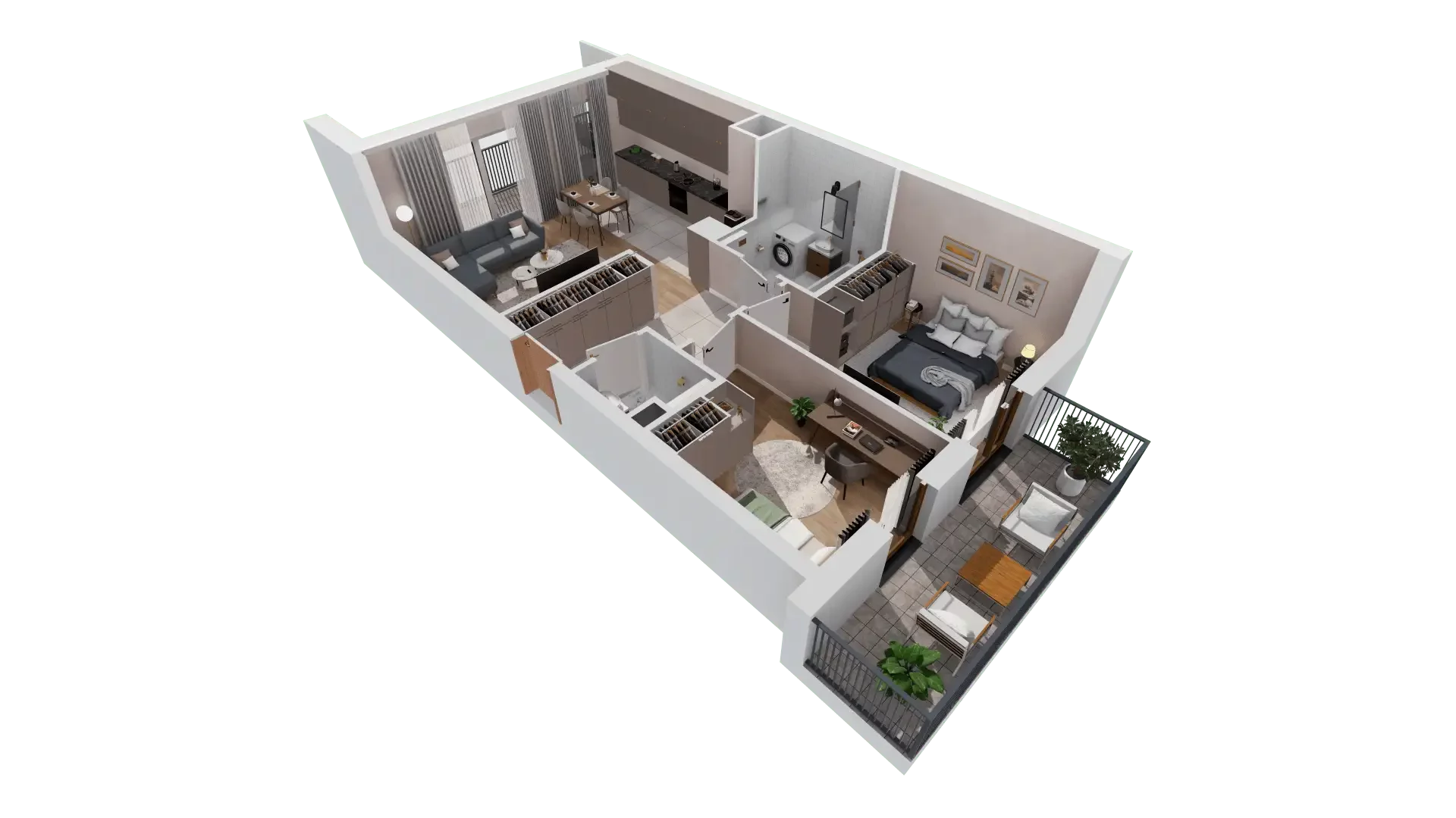 3 pokoje, mieszkanie 60,72 m², piętro 1, oferta nr 1D.1.176, Francuska Park VIIIB, Katowice, Osiedle Paderewskiego-Muchowiec, Muchowiec, ul. Szybowcowa