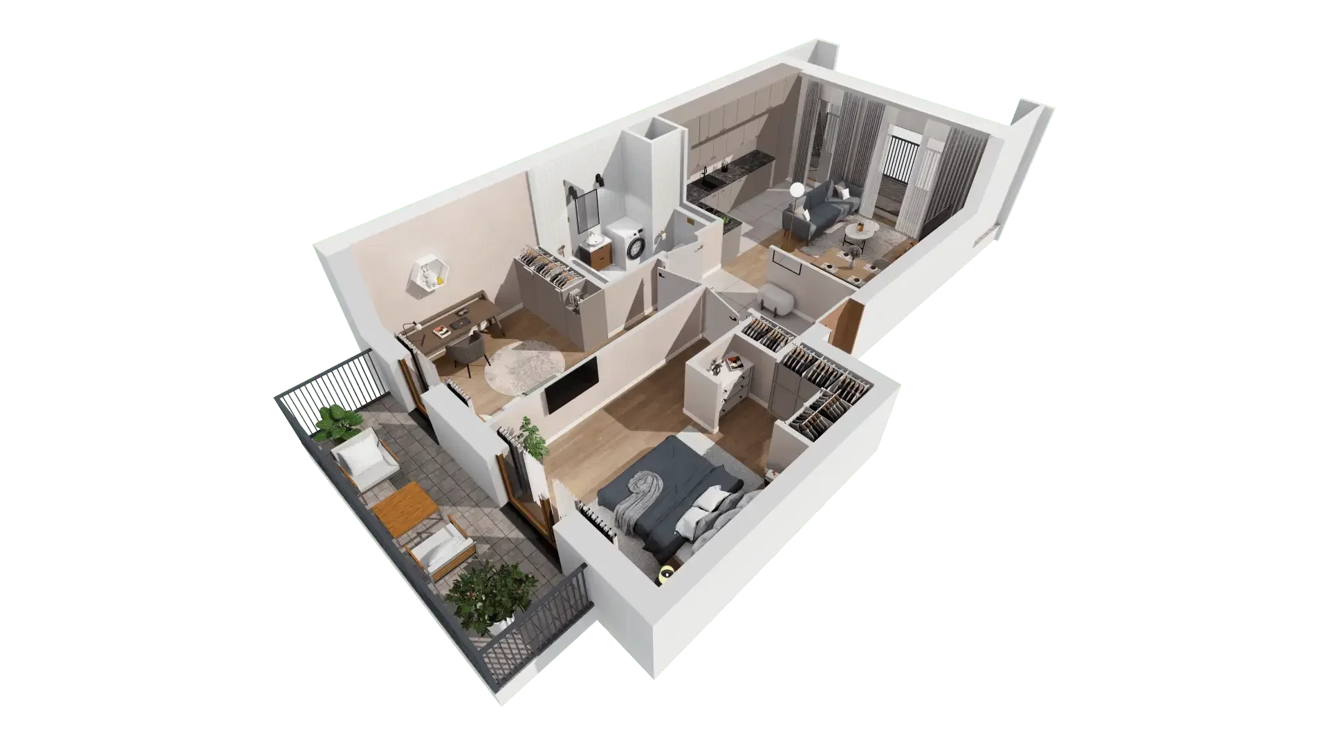 3 pokoje, mieszkanie 58,70 m², piętro 3, oferta nr 1D.3.180, Francuska Park VIIIB, Katowice, Osiedle Paderewskiego-Muchowiec, Muchowiec, ul. Szybowcowa
