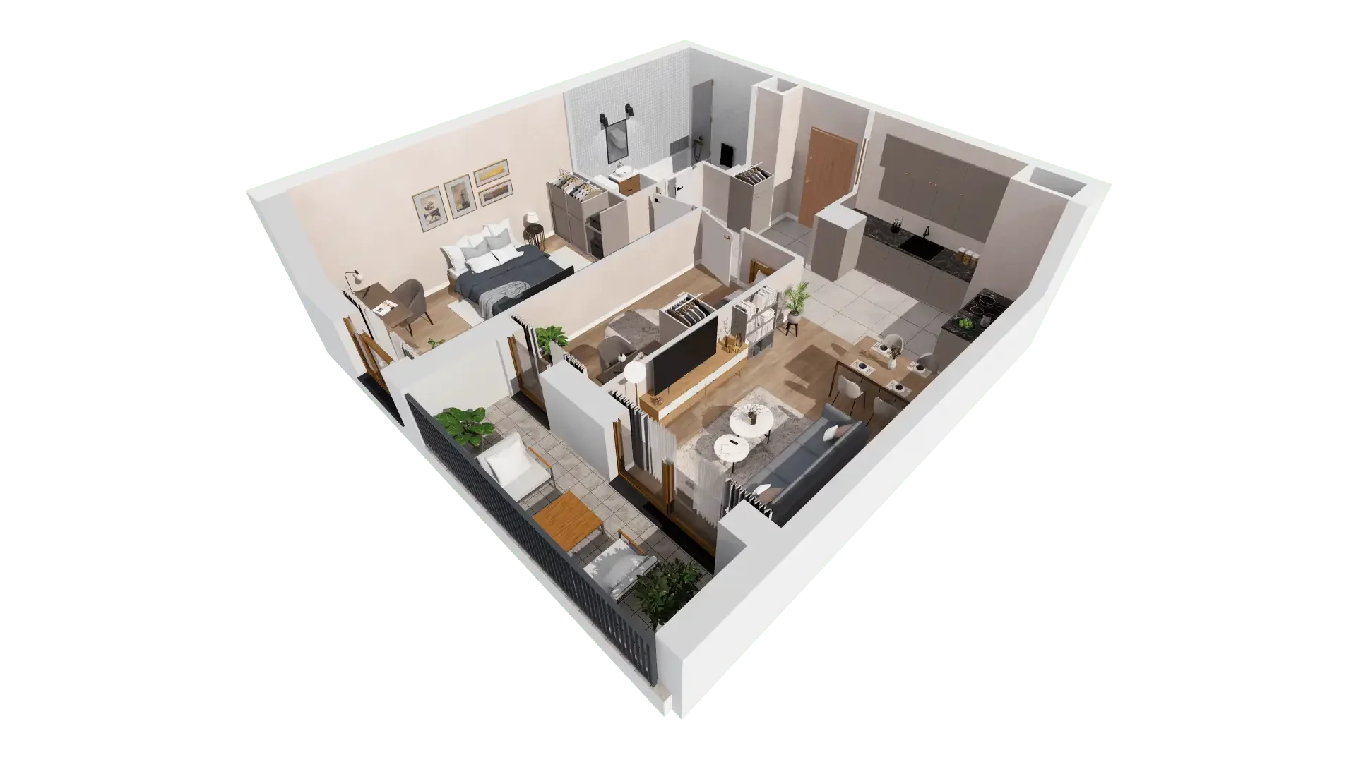 3 pokoje, mieszkanie 58,95 m², piętro 8, oferta nr 1A.8.79, Francuska Park VIIIB, Katowice, Osiedle Paderewskiego-Muchowiec, Muchowiec, ul. Szybowcowa