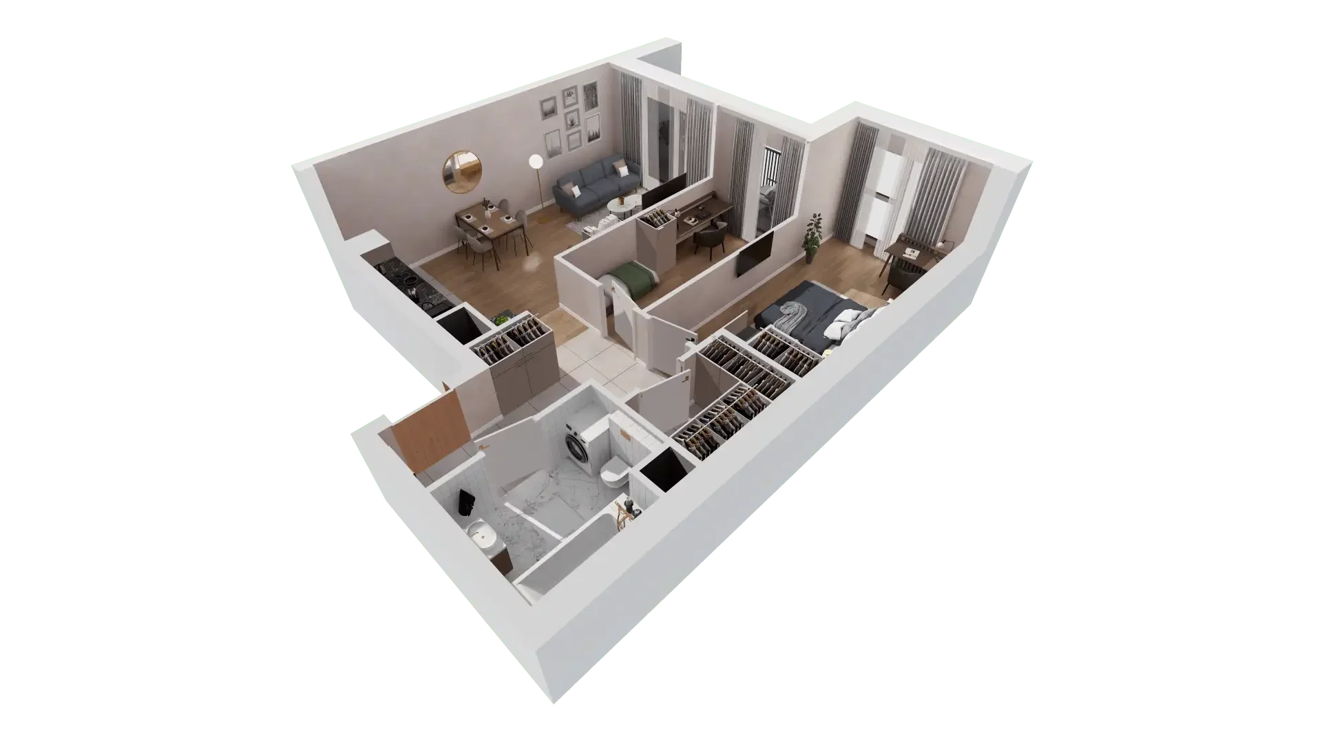 3 pokoje, mieszkanie 65,56 m², piętro 8, oferta nr 1B.8.135, Francuska Park VIIIB, Katowice, Osiedle Paderewskiego-Muchowiec, Muchowiec, ul. Szybowcowa