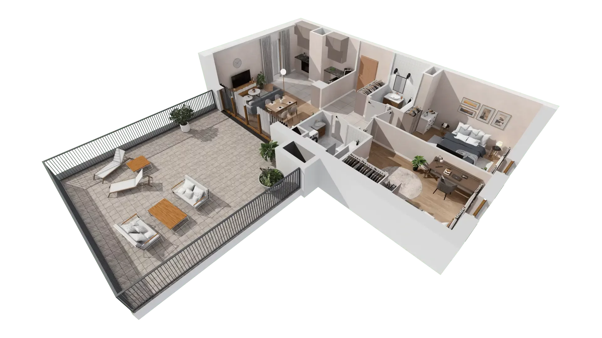 3 pokoje, mieszkanie 69,78 m², piętro 8, oferta nr 1B.8.140, Francuska Park VIIIB, Katowice, Osiedle Paderewskiego-Muchowiec, Muchowiec, ul. Szybowcowa