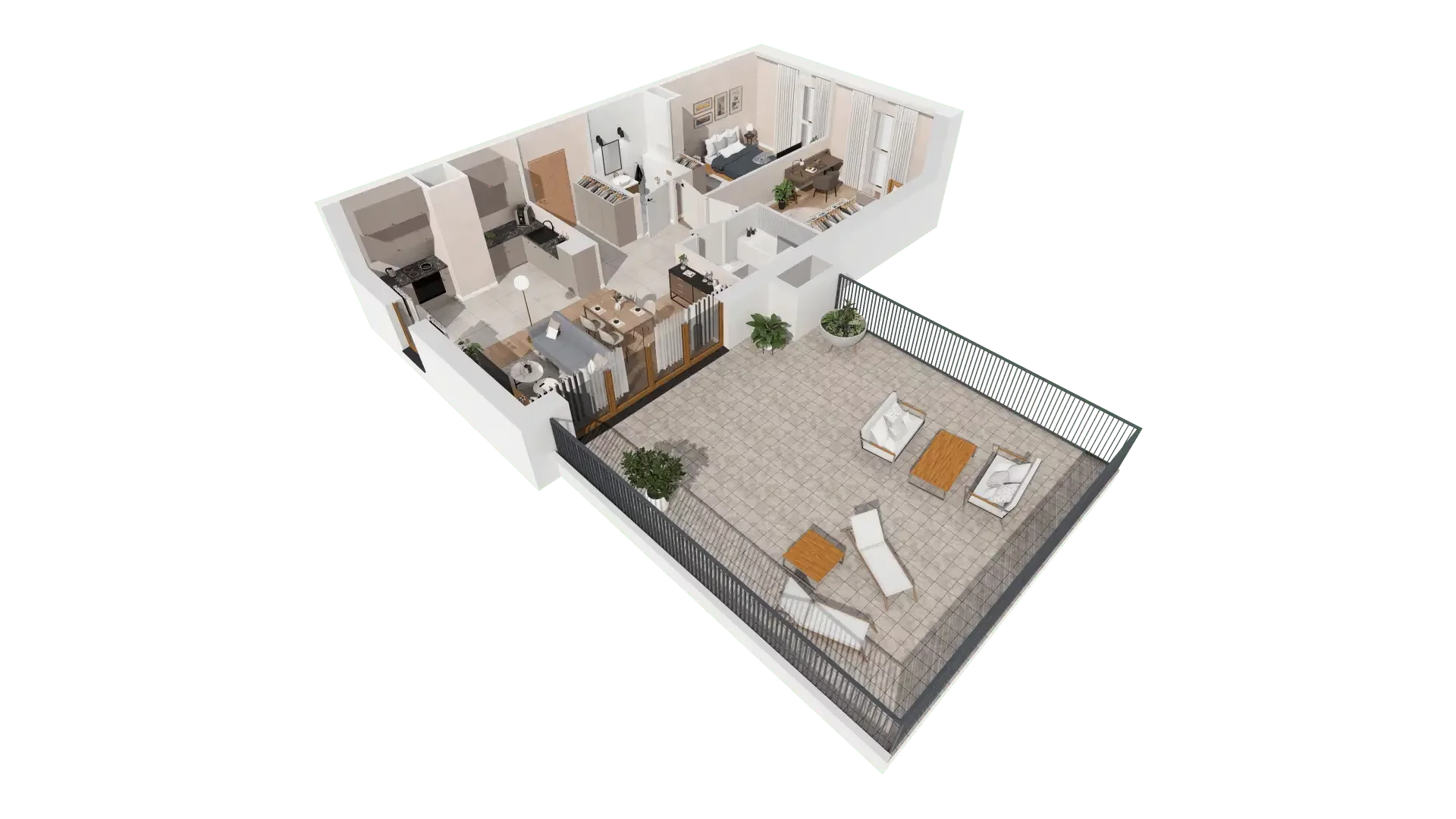 3 pokoje, mieszkanie 69,78 m², piętro 8, oferta nr 1B.8.140, Francuska Park VIIIB, Katowice, Osiedle Paderewskiego-Muchowiec, Muchowiec, ul. Szybowcowa