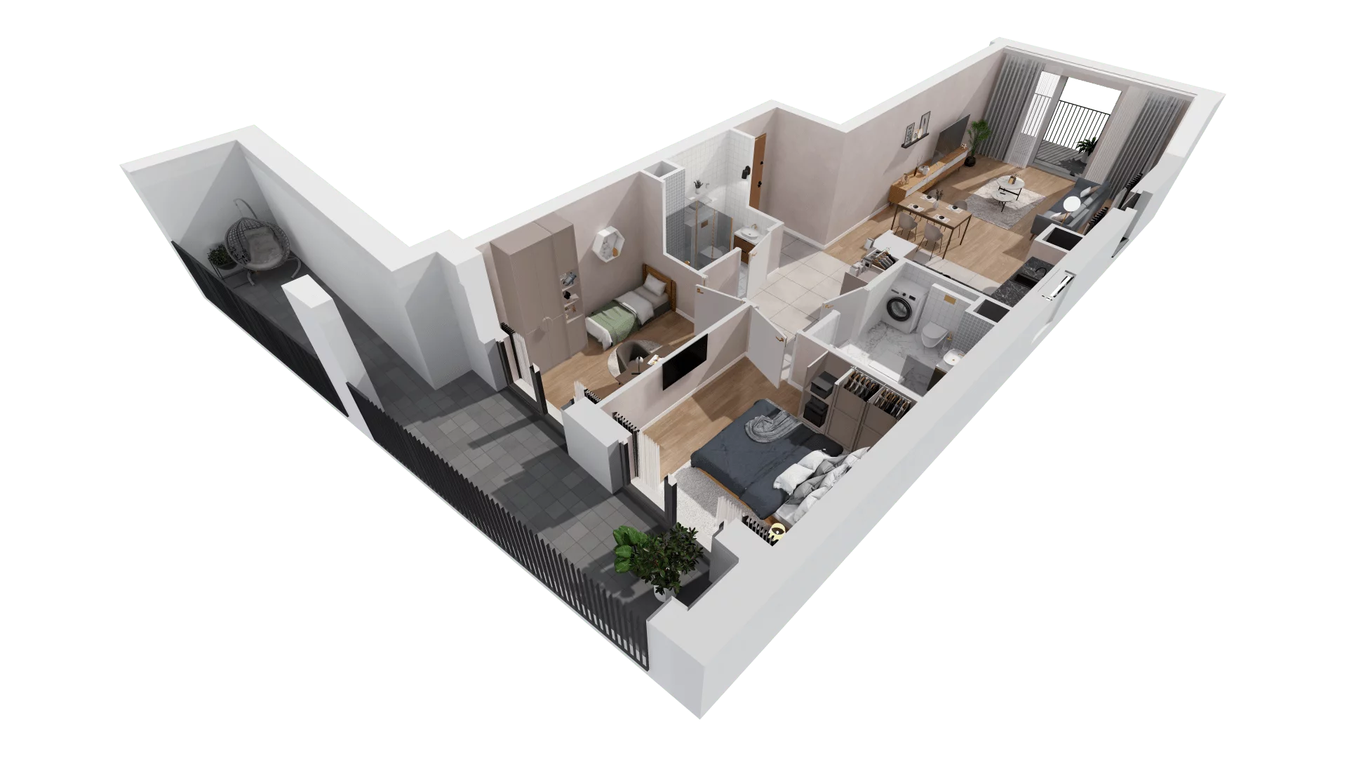 3 pokoje, mieszkanie 70,17 m², piętro 4, oferta nr 2-4-51, ATAL Aura II, Łódź, Bałuty, ul. Telefoniczna 15/17