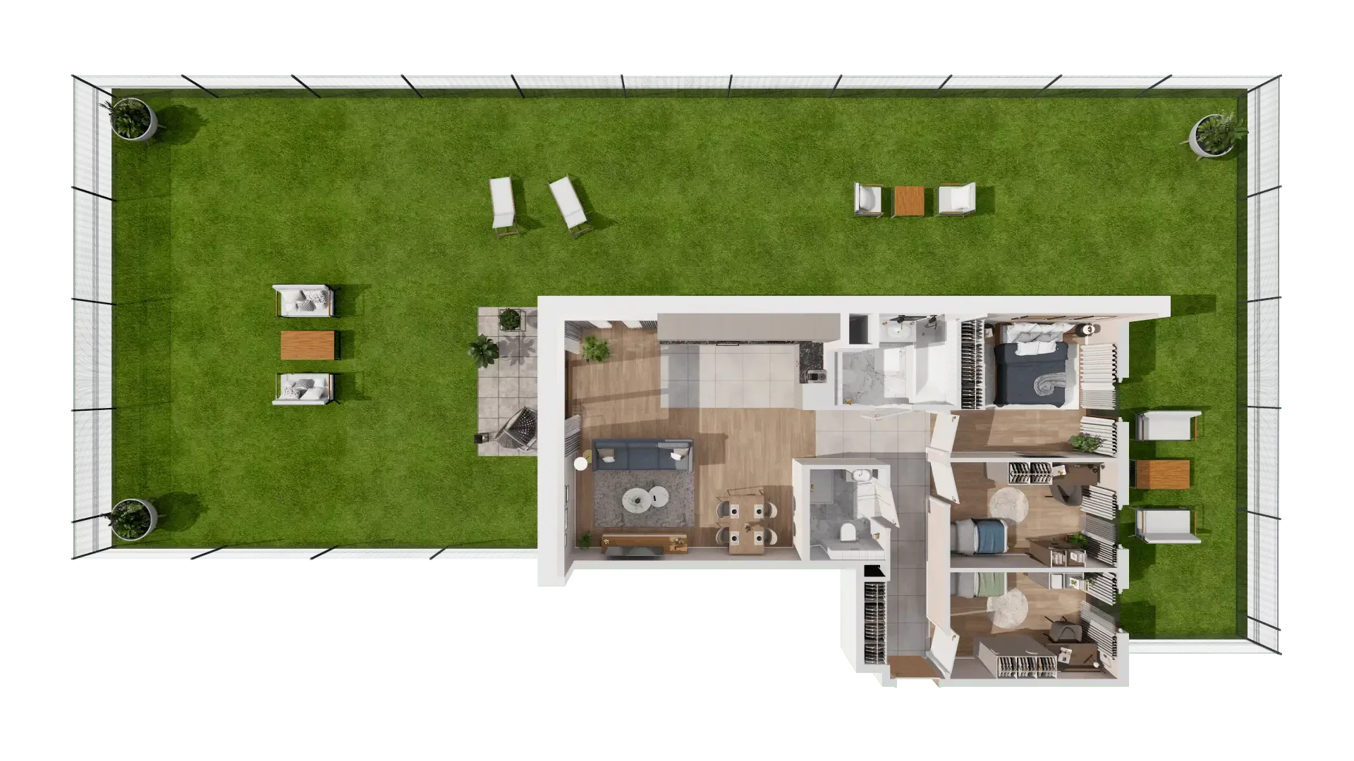 4 pokoje, mieszkanie 79,23 m², parter, oferta nr 6A-0-3, Naramowice Odnova II, Poznań, Naramowice, ul. Bielicowa
